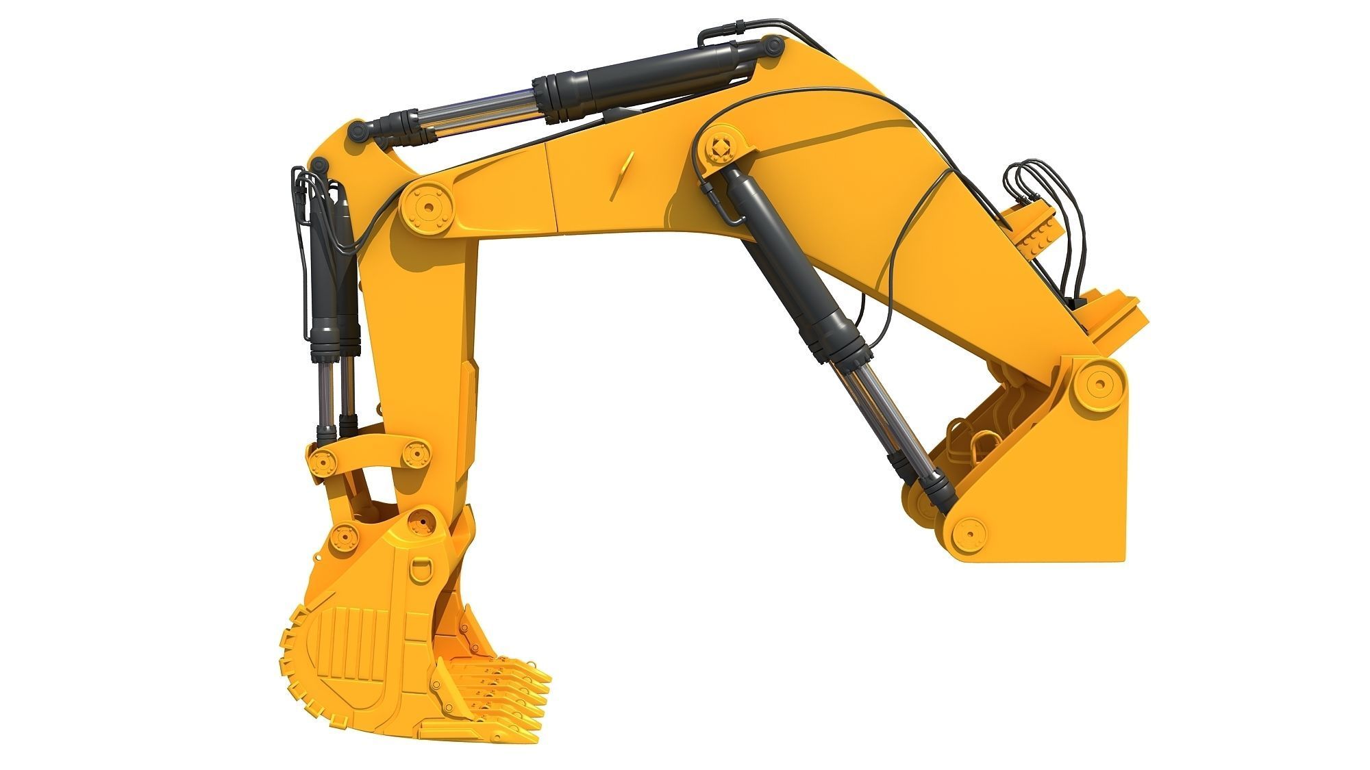 Excavator Bucket Backhoe 3D model_8