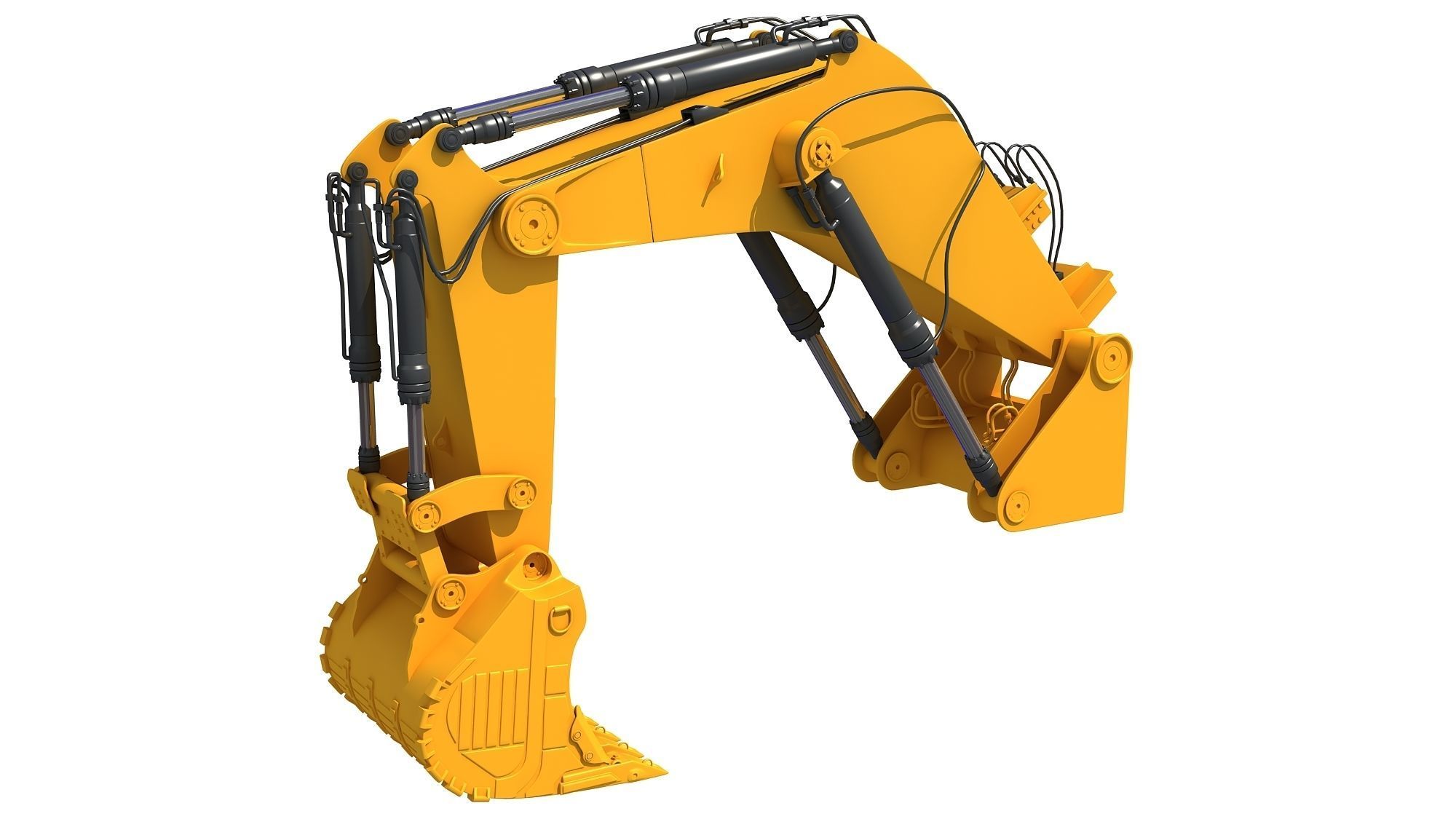 Excavator Bucket Backhoe 3D model_1