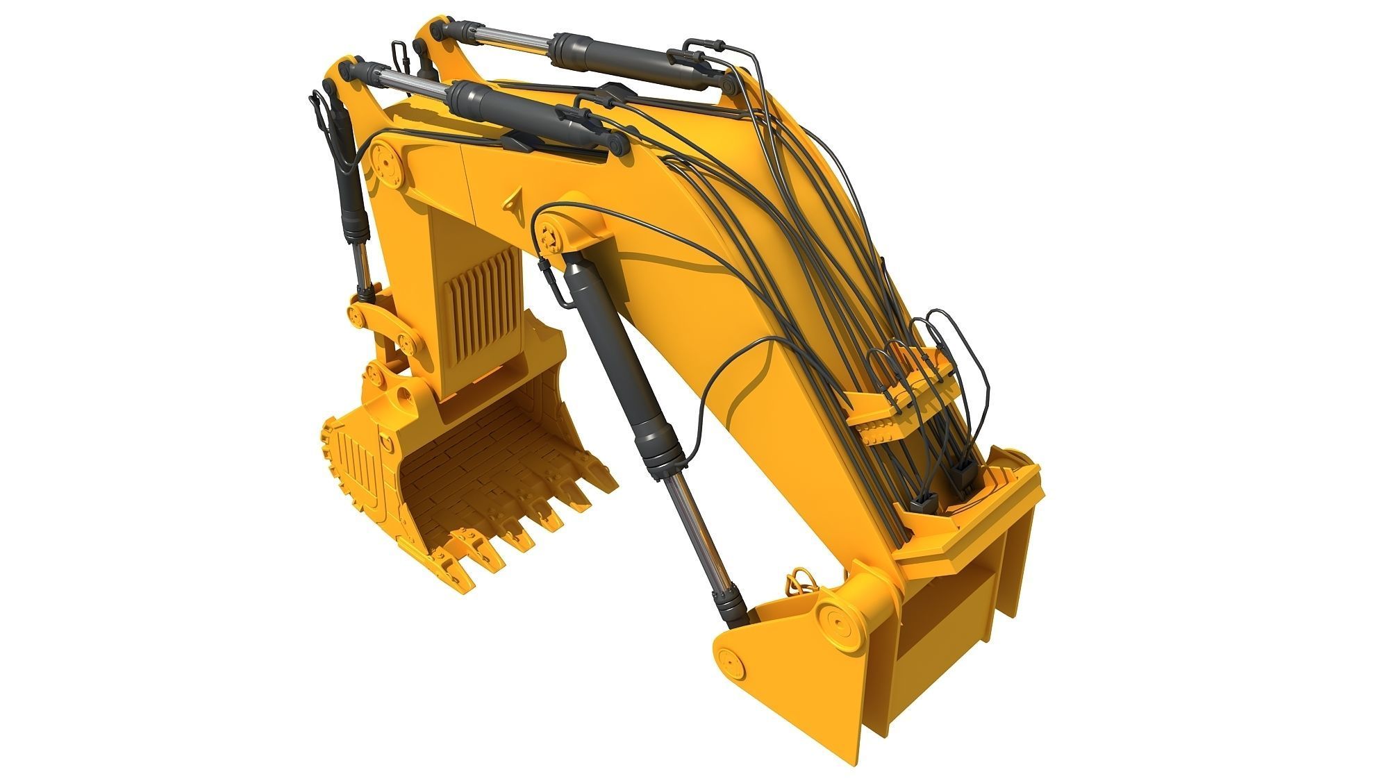 Excavator Bucket Backhoe 3D model_9
