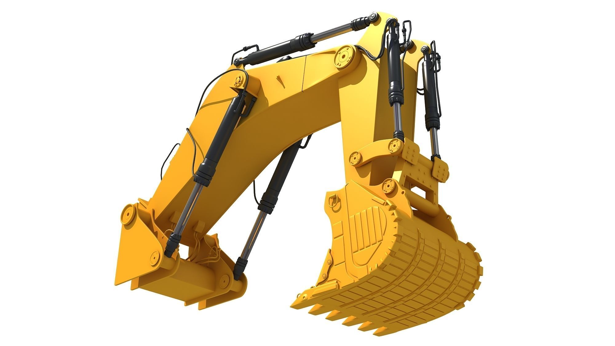 Excavator Bucket Backhoe 3D model_16