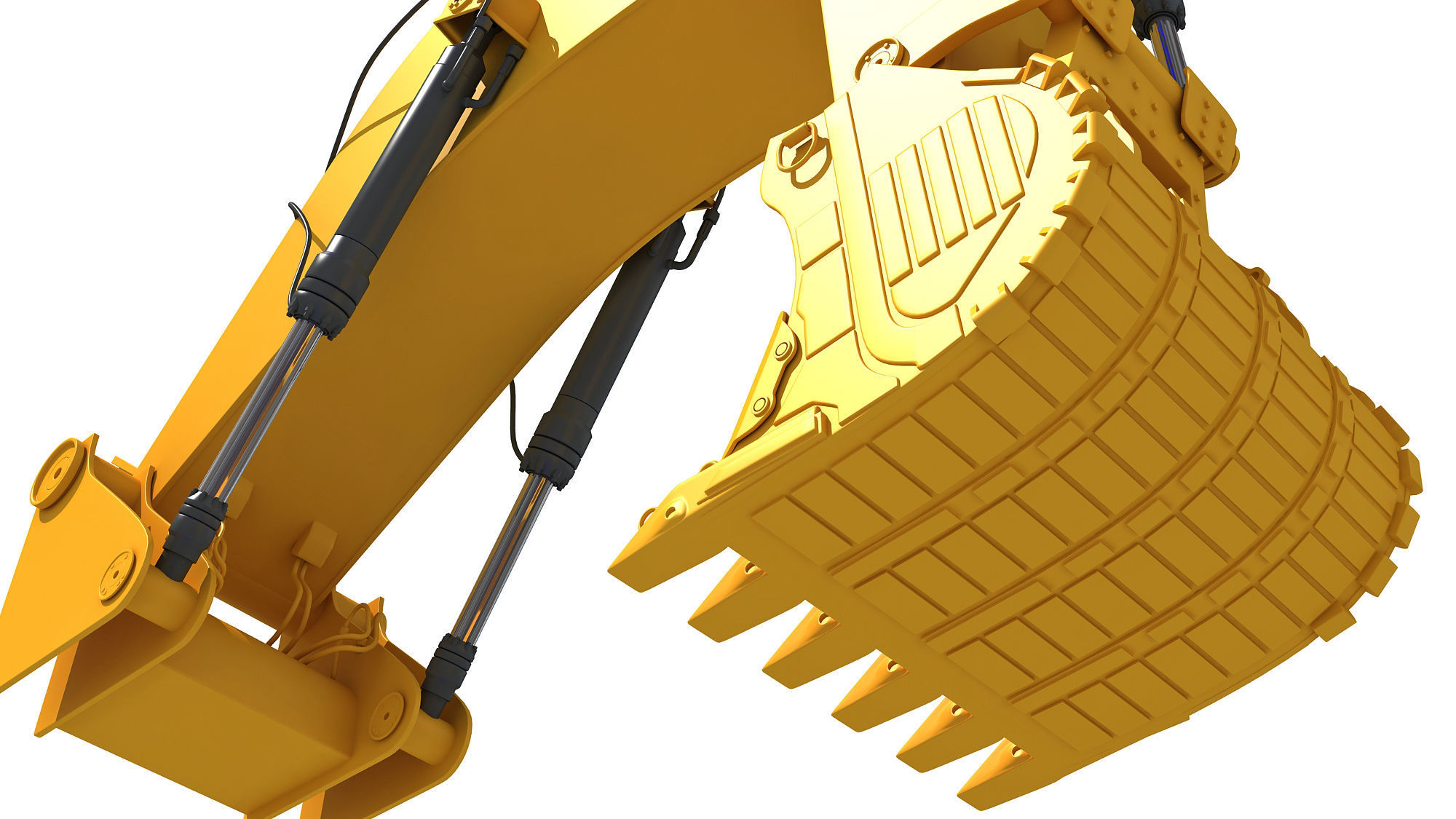 Excavator Bucket Backhoe 3D model_17