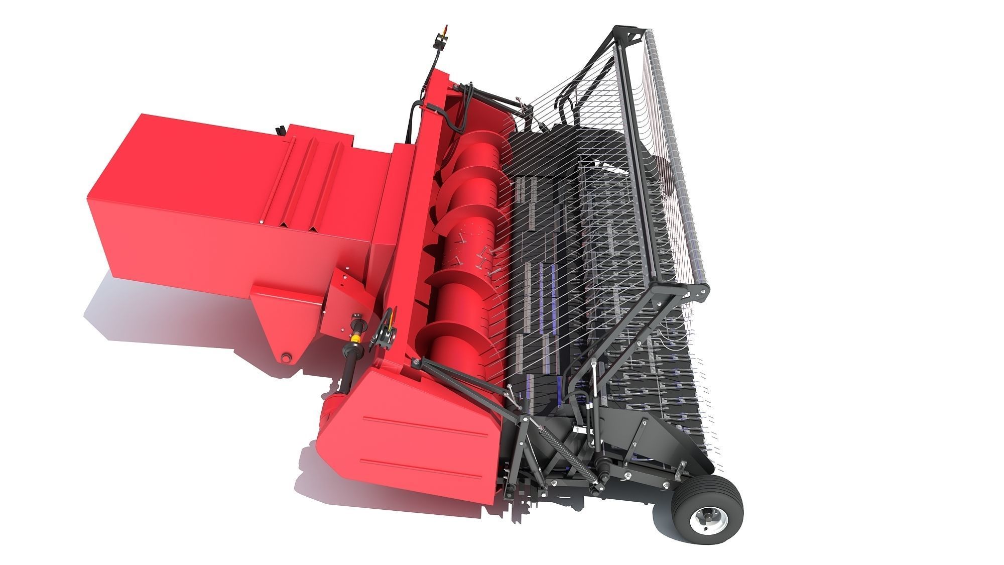 Combine Threshing Header 3D model_6