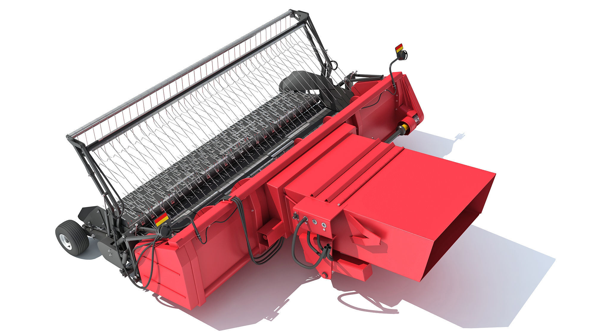 Combine Threshing Header 3D model_3