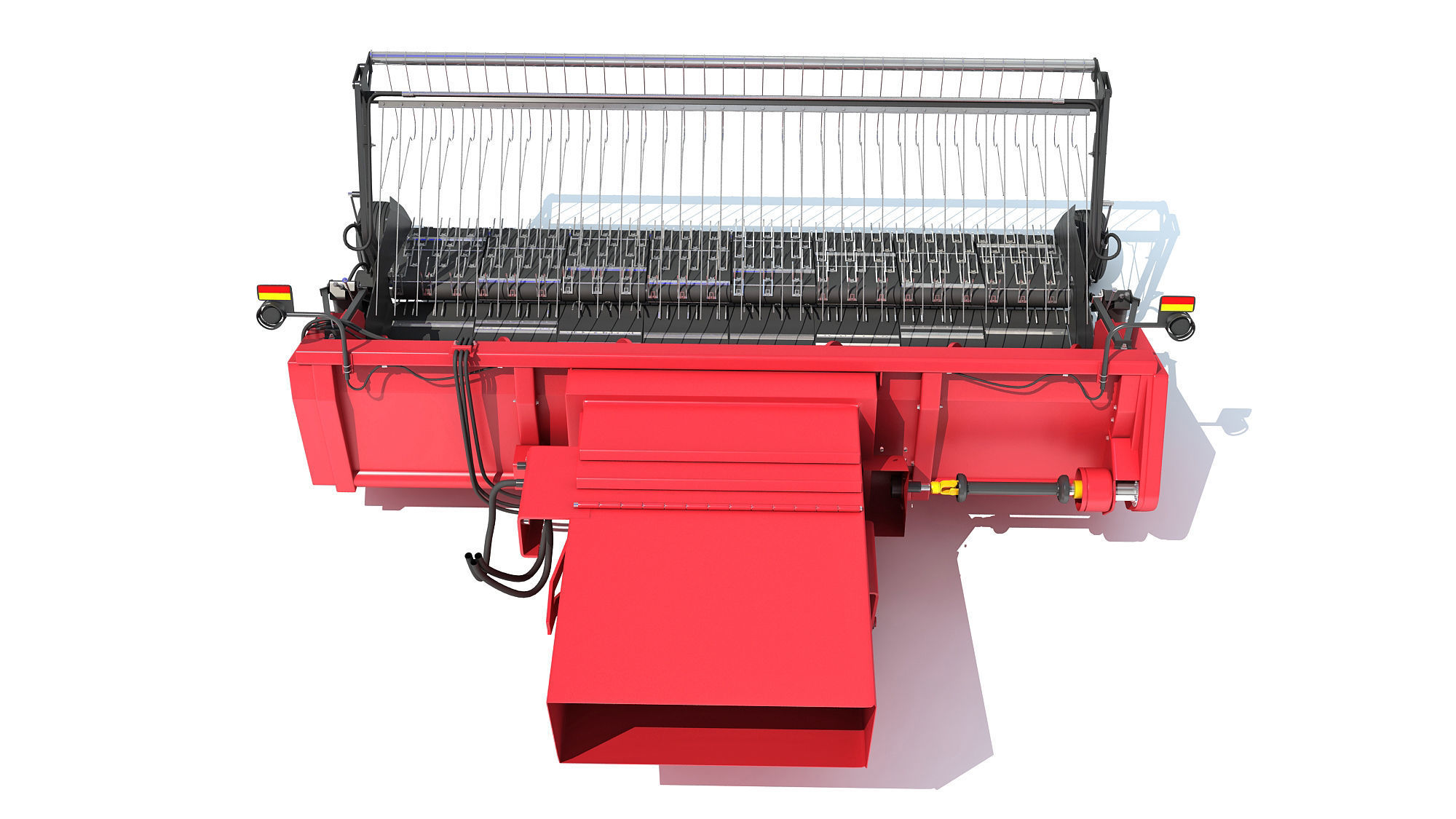 Combine Threshing Header 3D model_4
