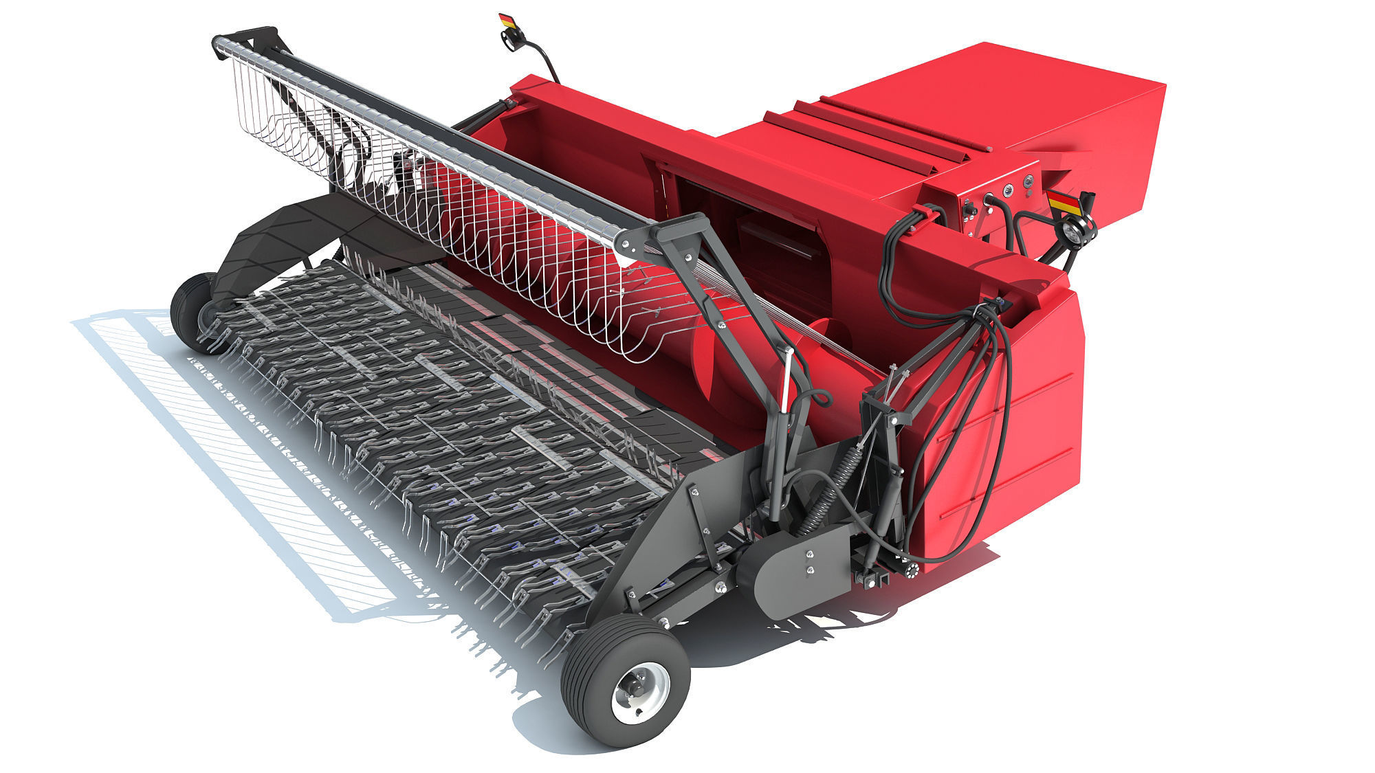 Combine Threshing Header 3D model_1