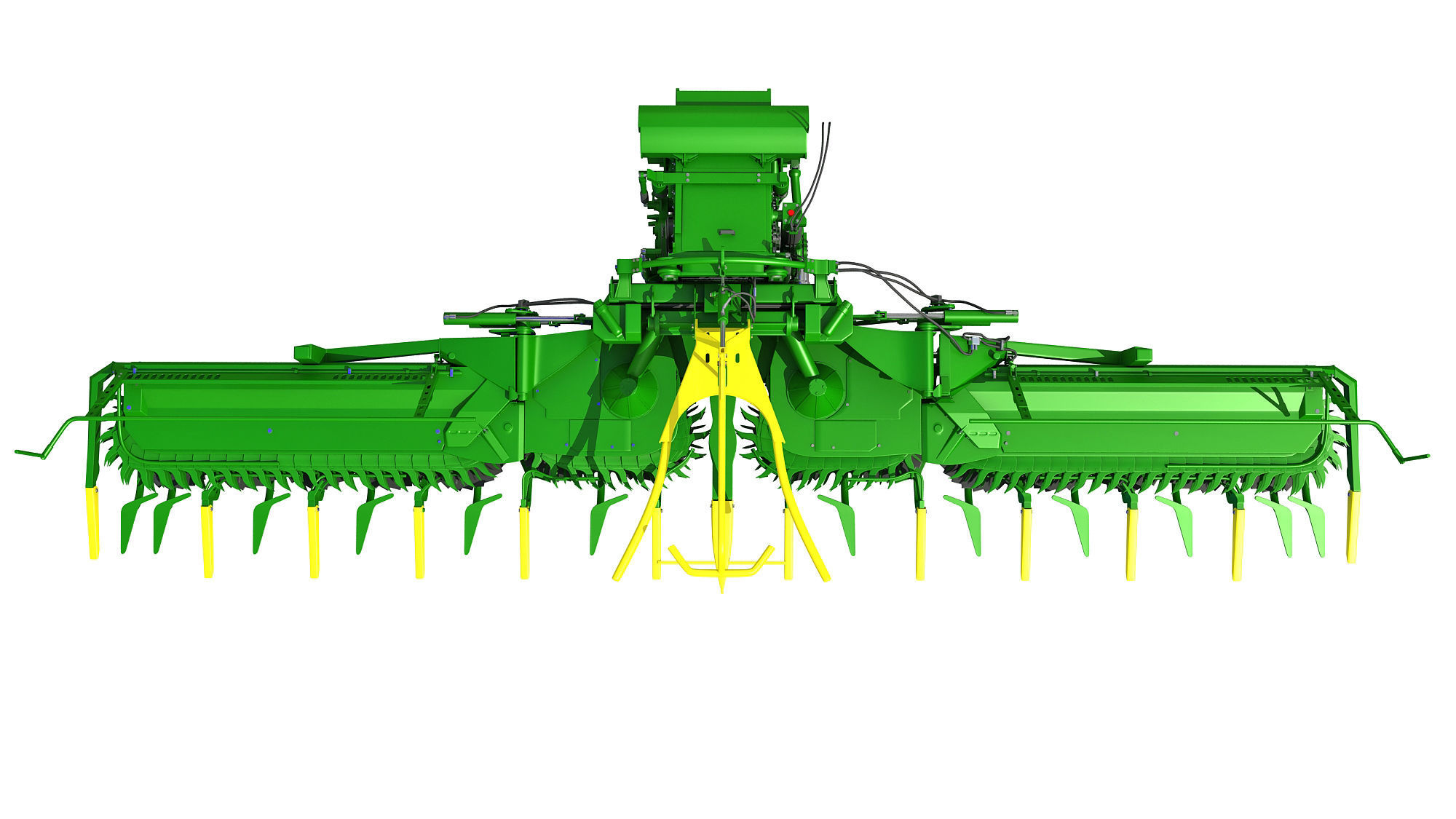 Harvester Threshing Header 3D model_7