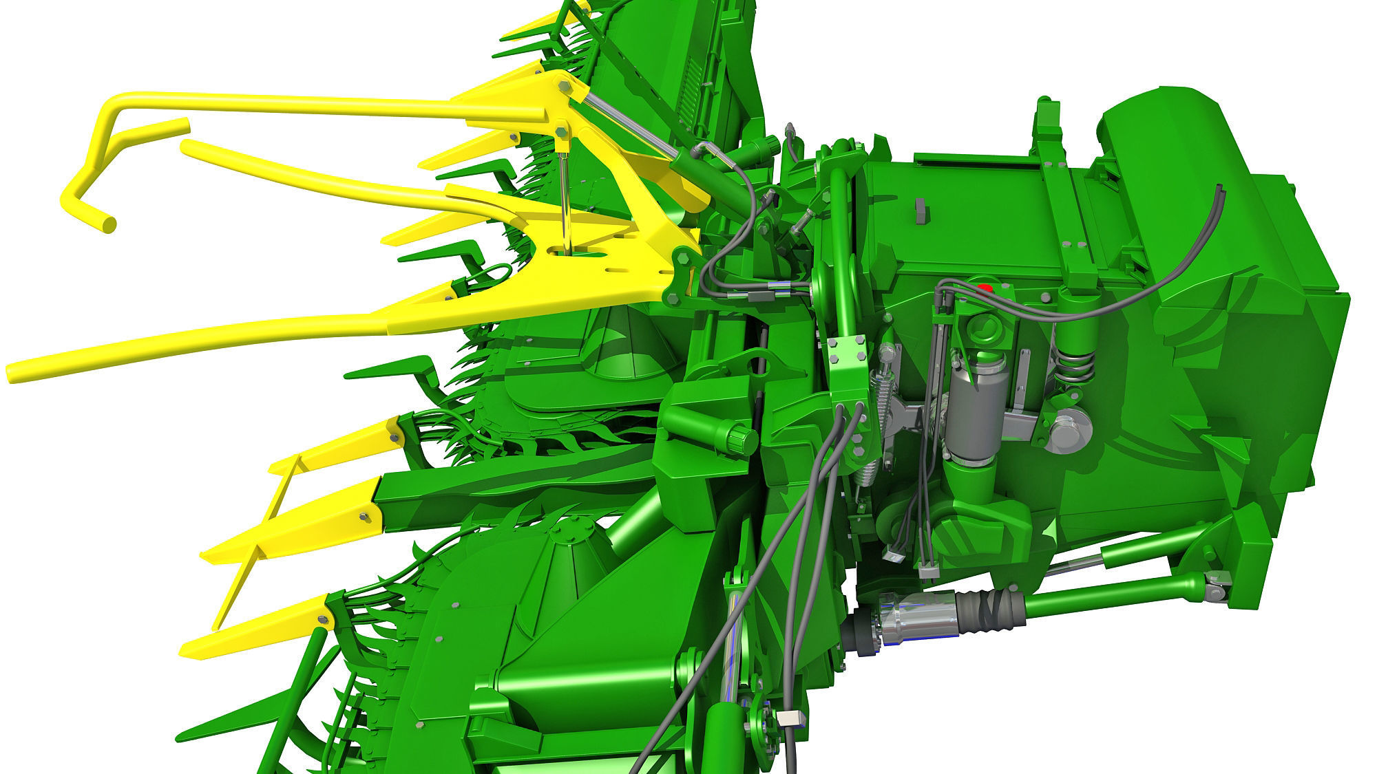 Harvester Threshing Header 3D model_8