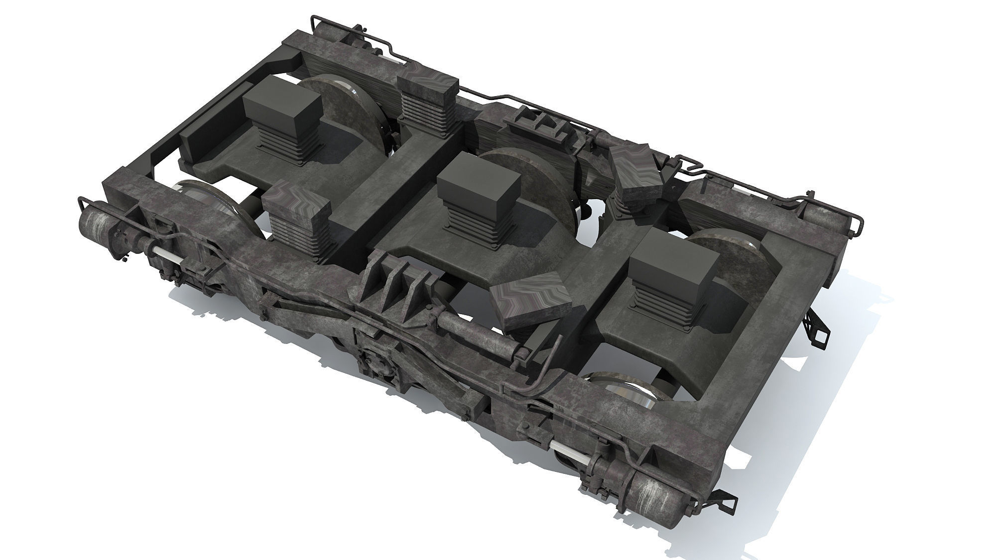 Train Wheels 3D model_8