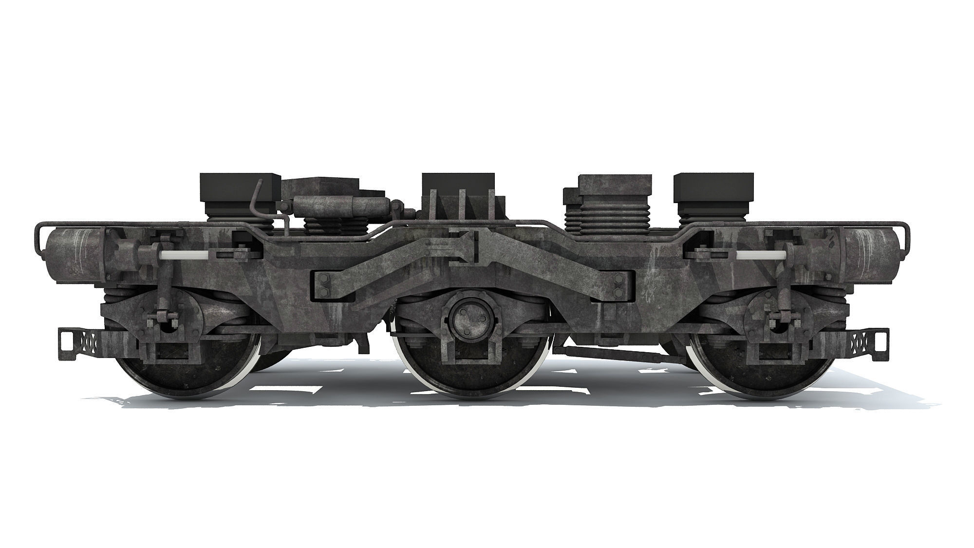 Train Wheels 3D model_2