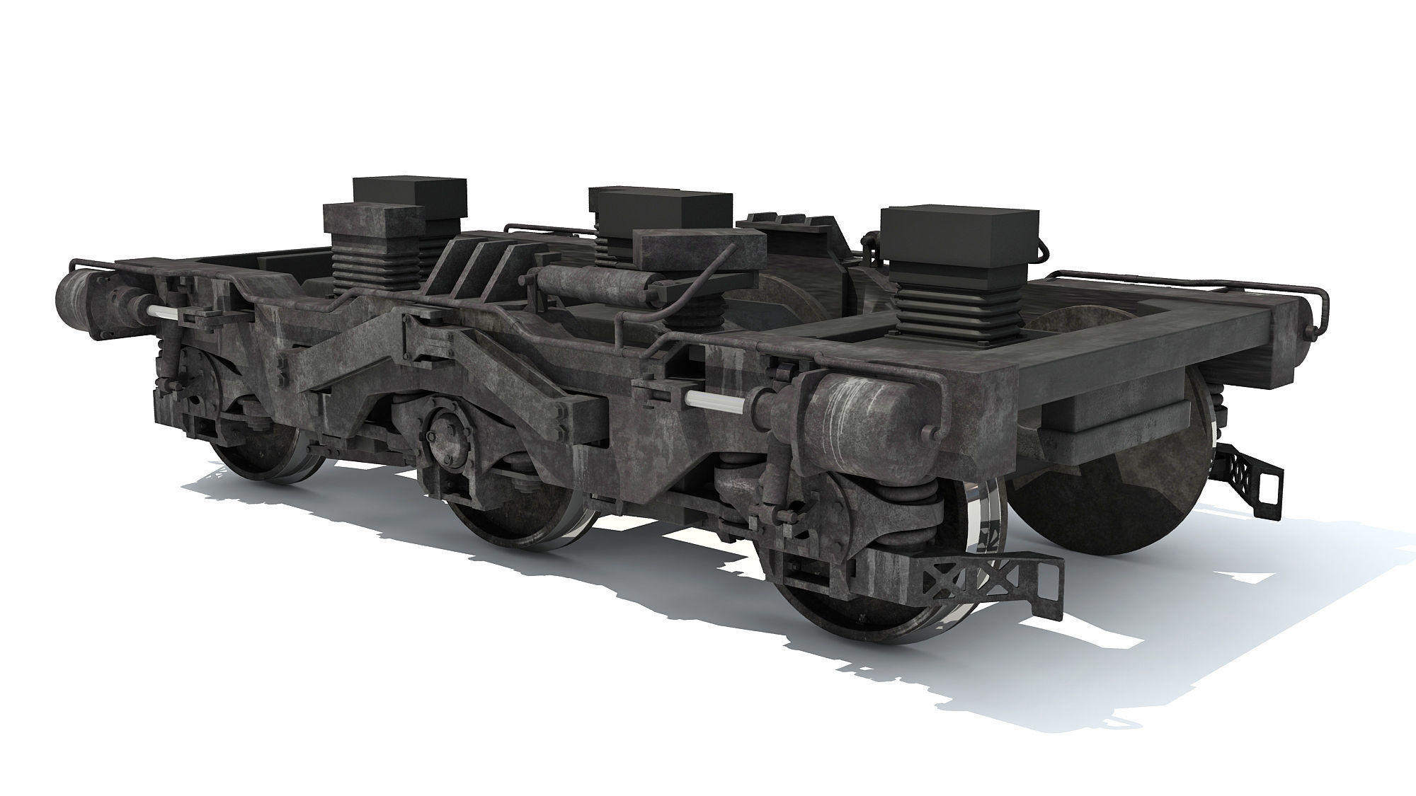 Train Wheels 3D model_7