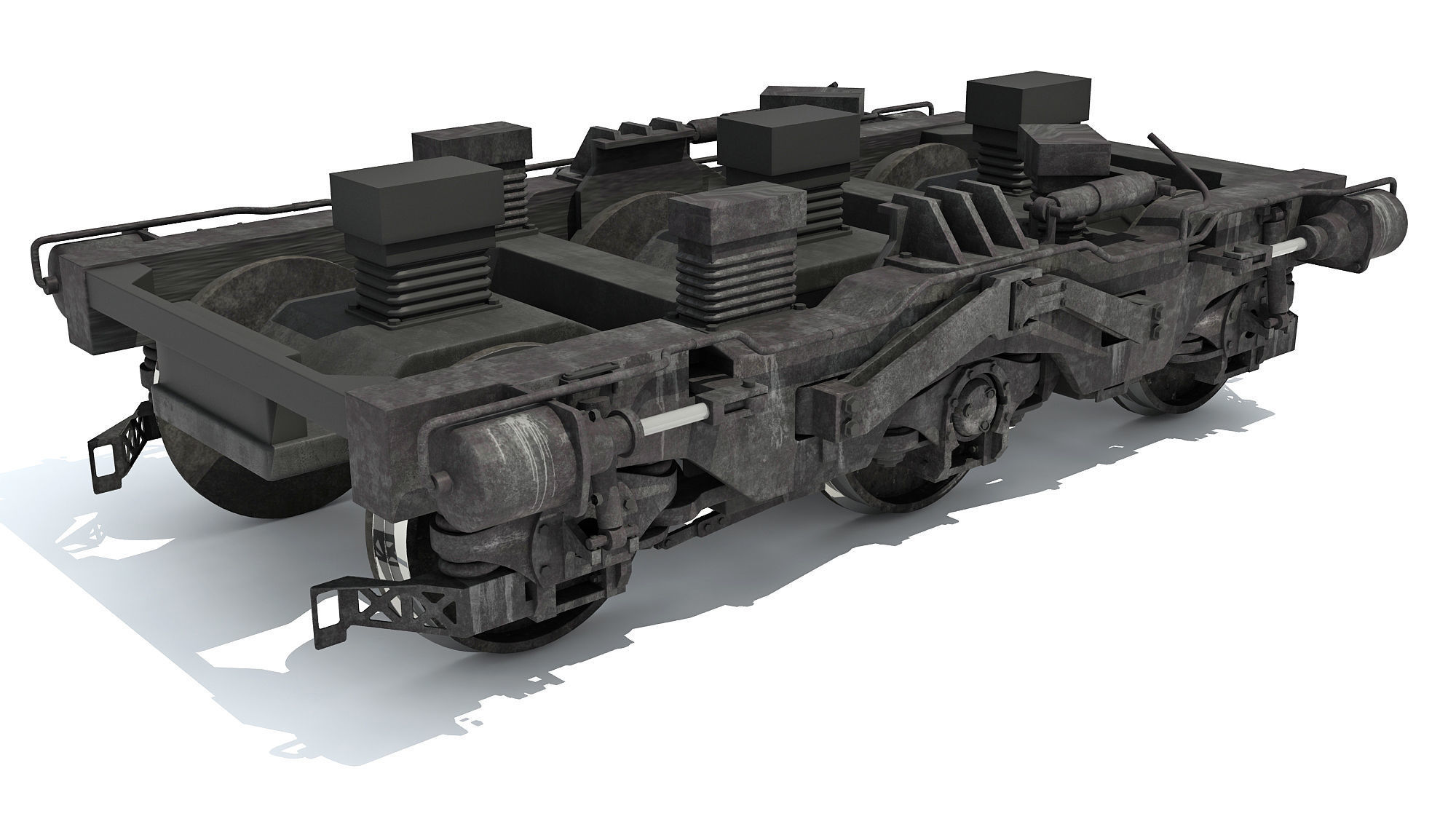 Train Wheels 3D model_5