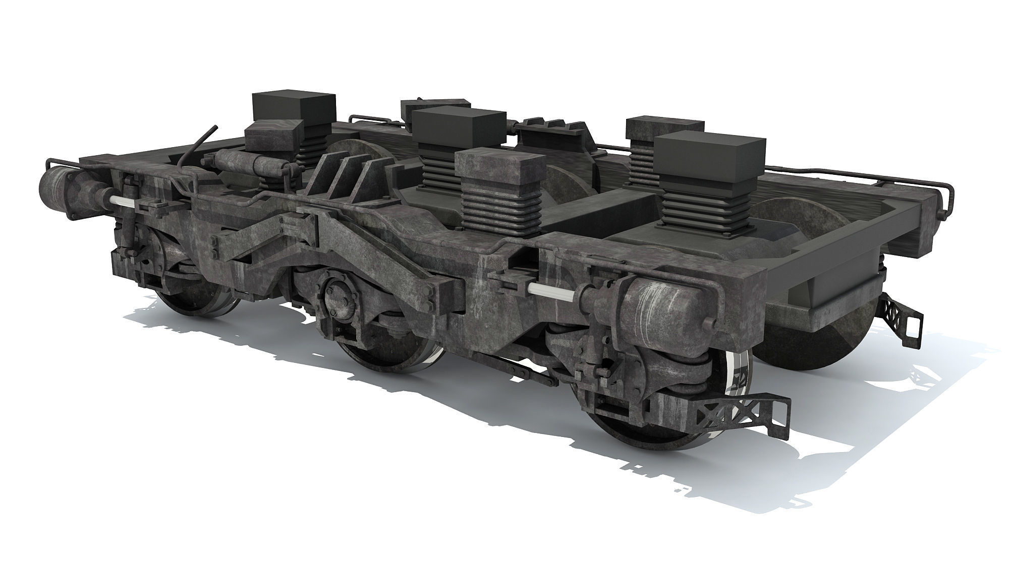 Train Wheels 3D model_1