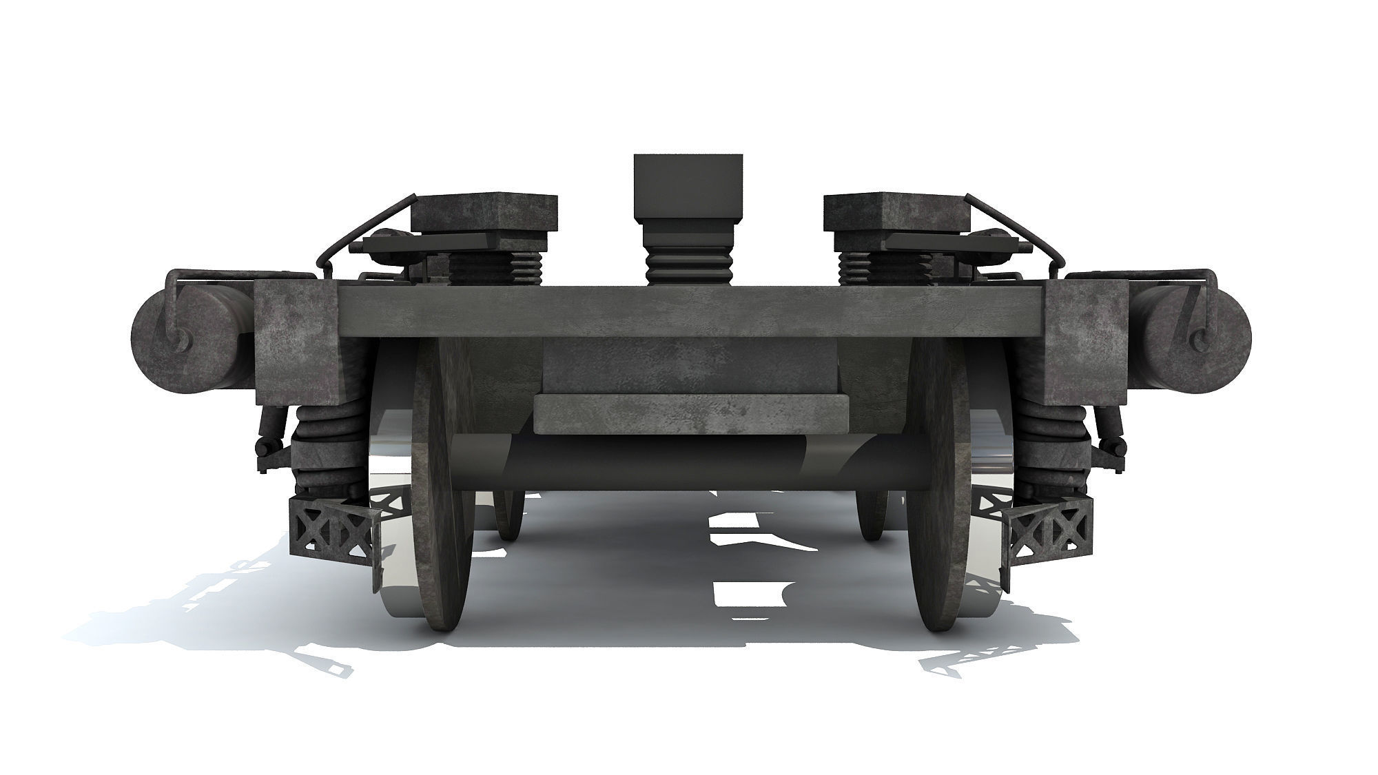 Train Wheels 3D model_10