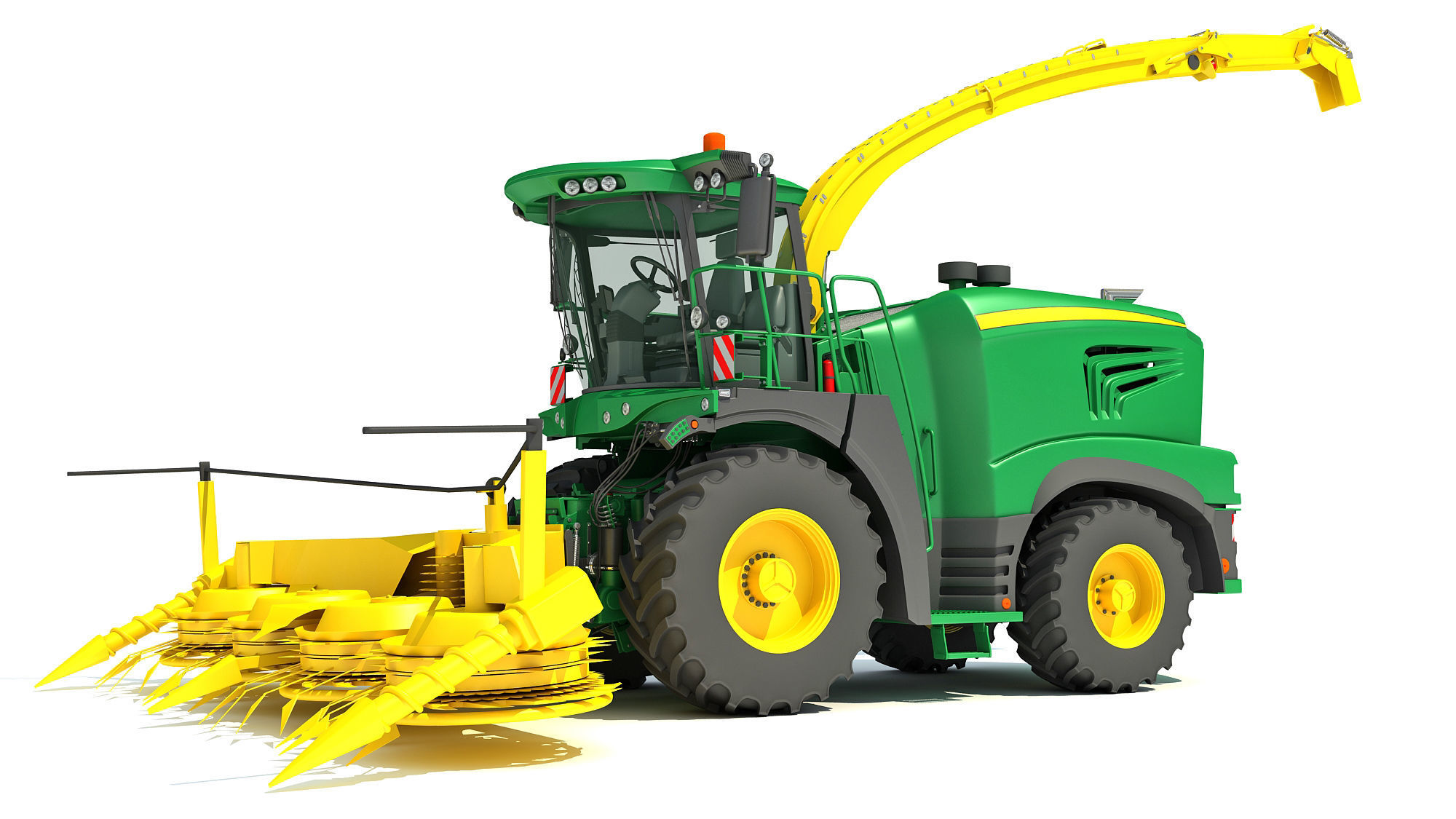 Combine Harvester 2020 3D model_10