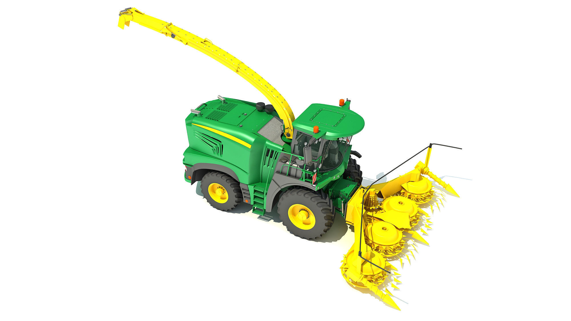Combine Harvester 2020 3D model_7