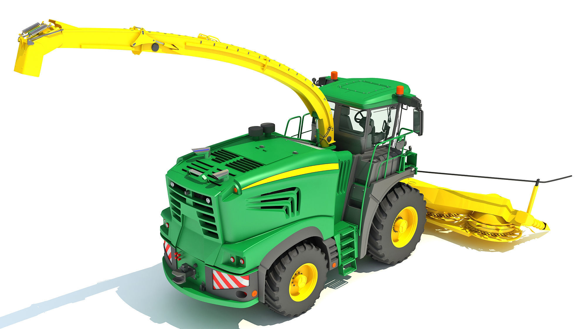 Combine Harvester 2020 3D model_4