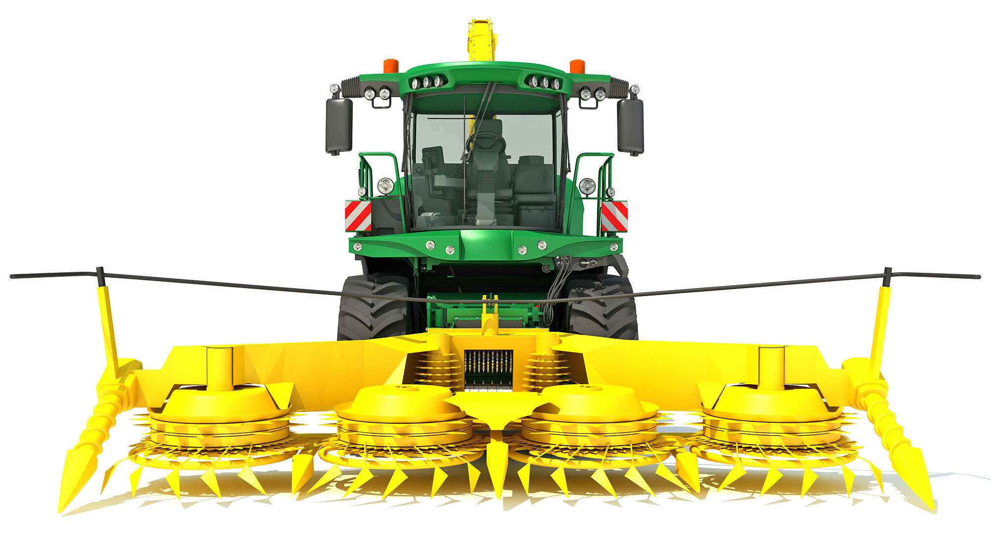 Combine Harvester 2020 3D model_9