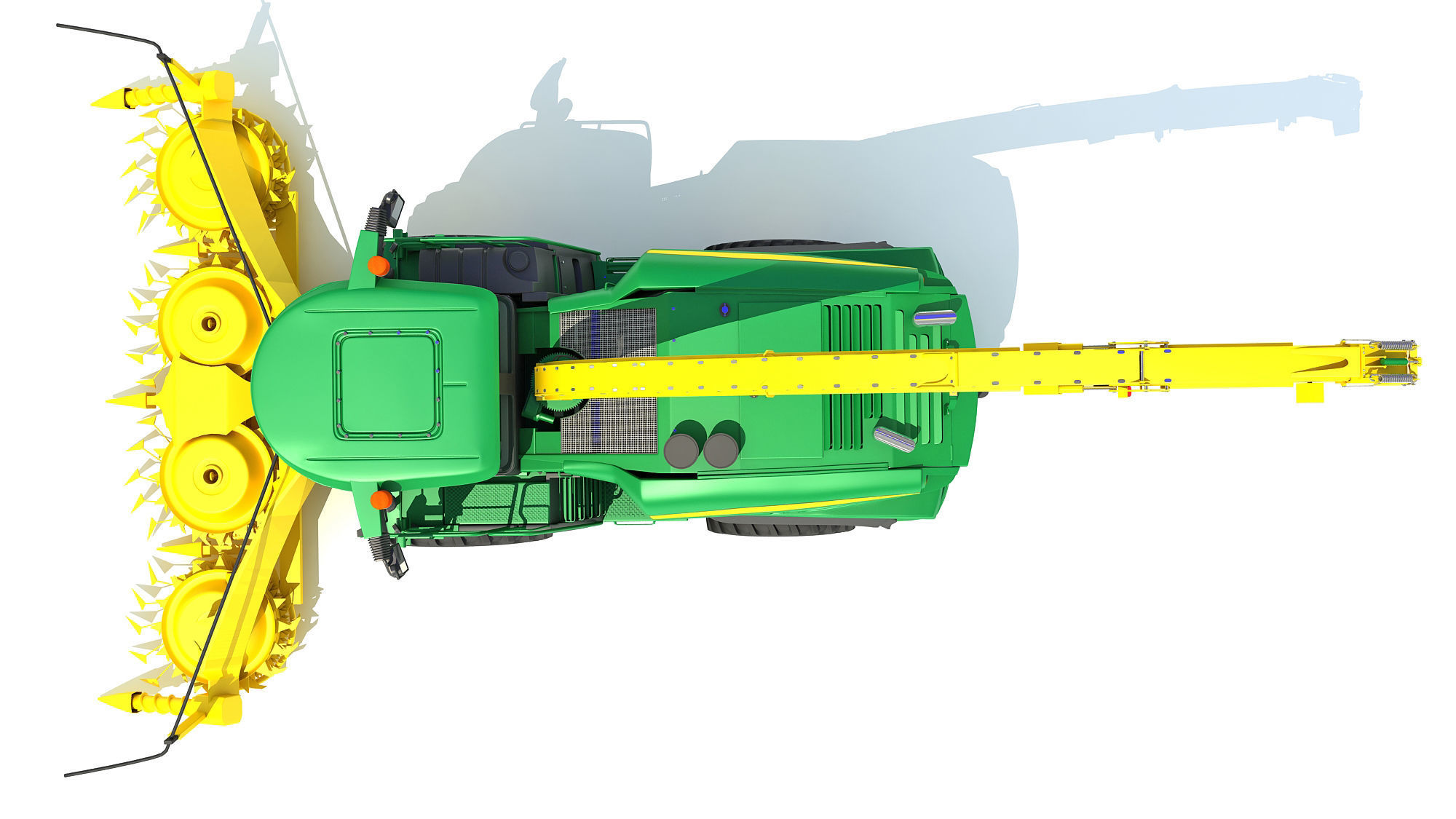 Combine Harvester 2020 3D model_13