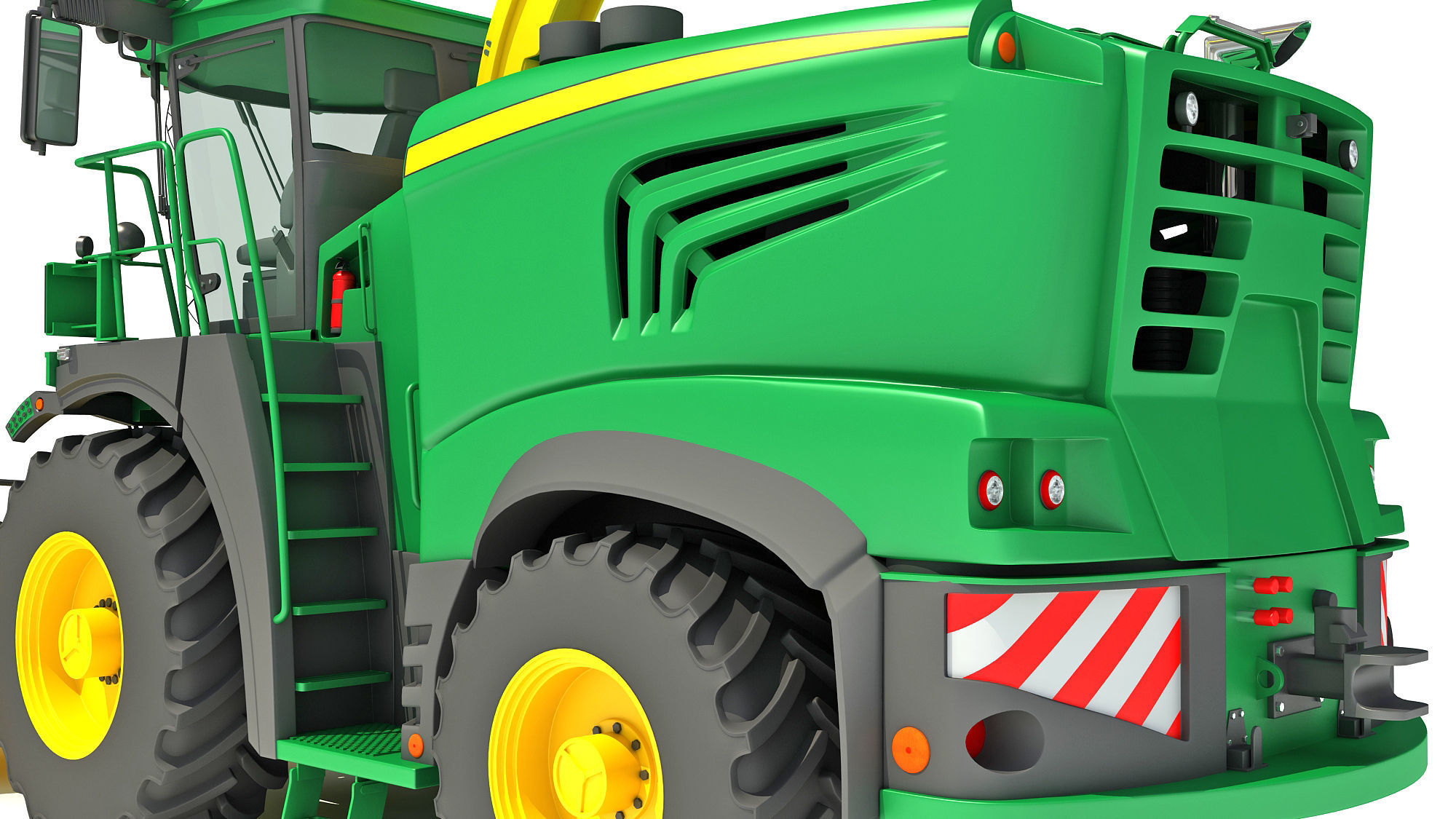 Combine Harvester 2020 3D model_12