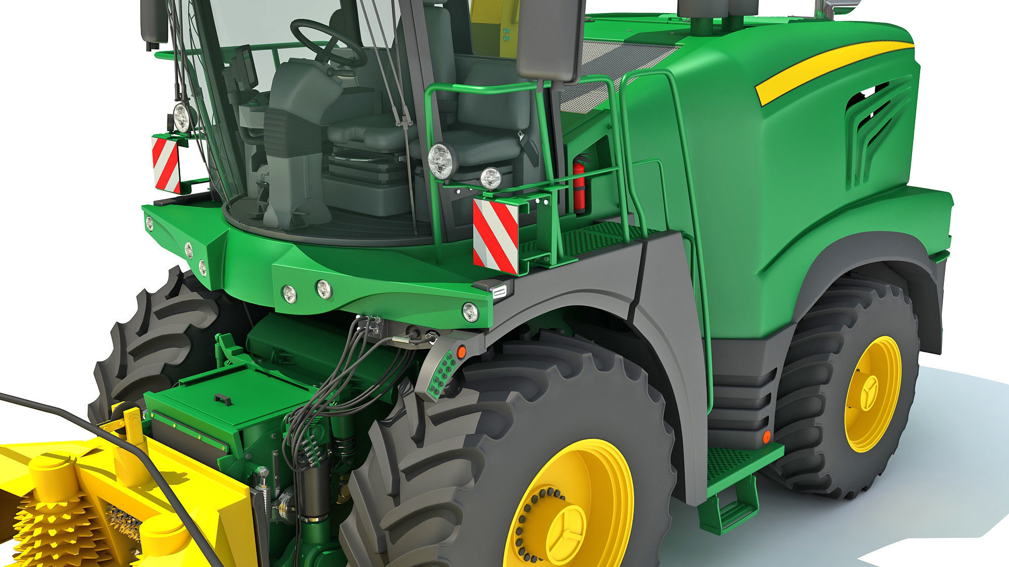 Combine Harvester 2020 3D model_11