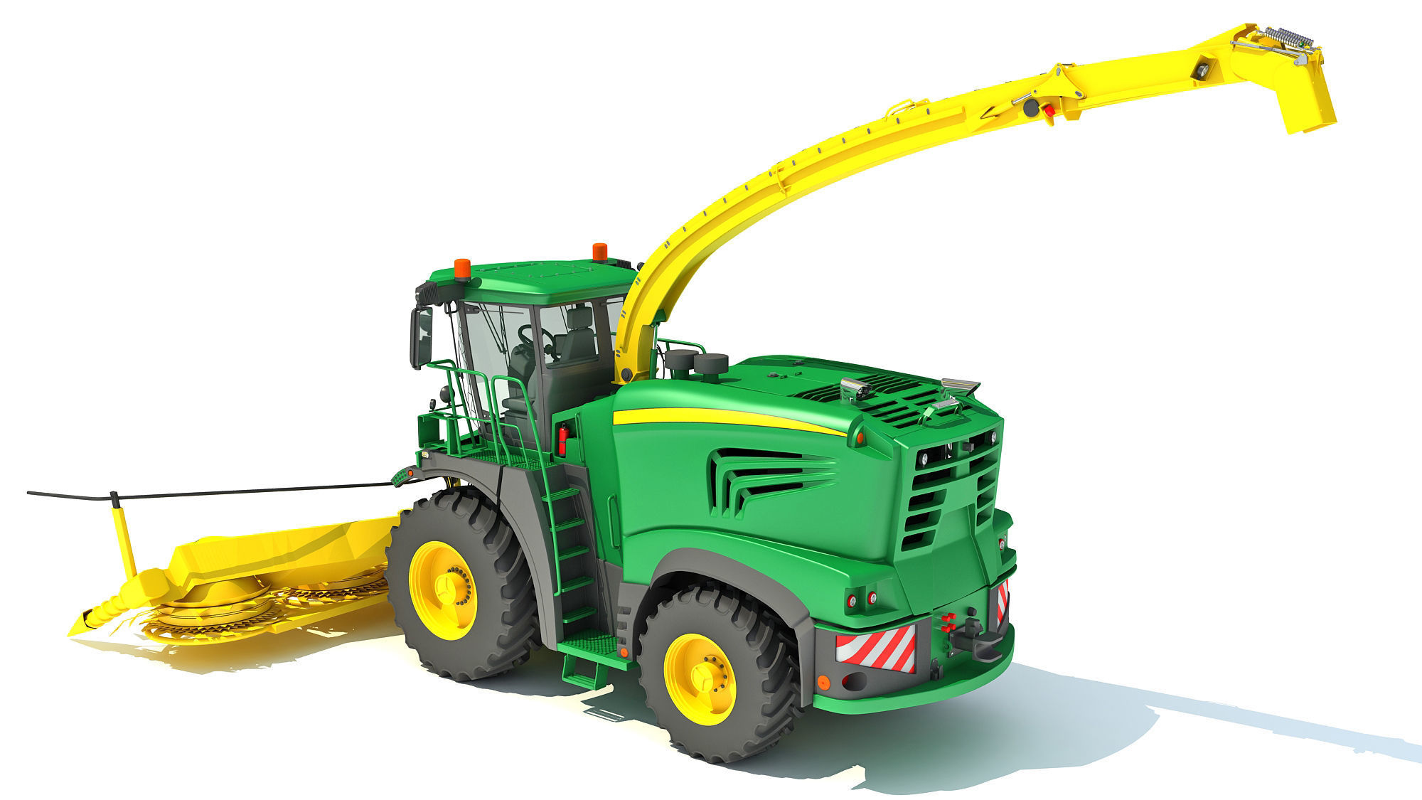 Combine Harvester 2020 3D model_2