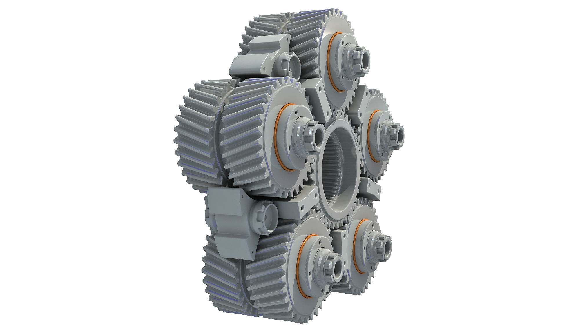 Aircraft Engine Turbine 3D model_12