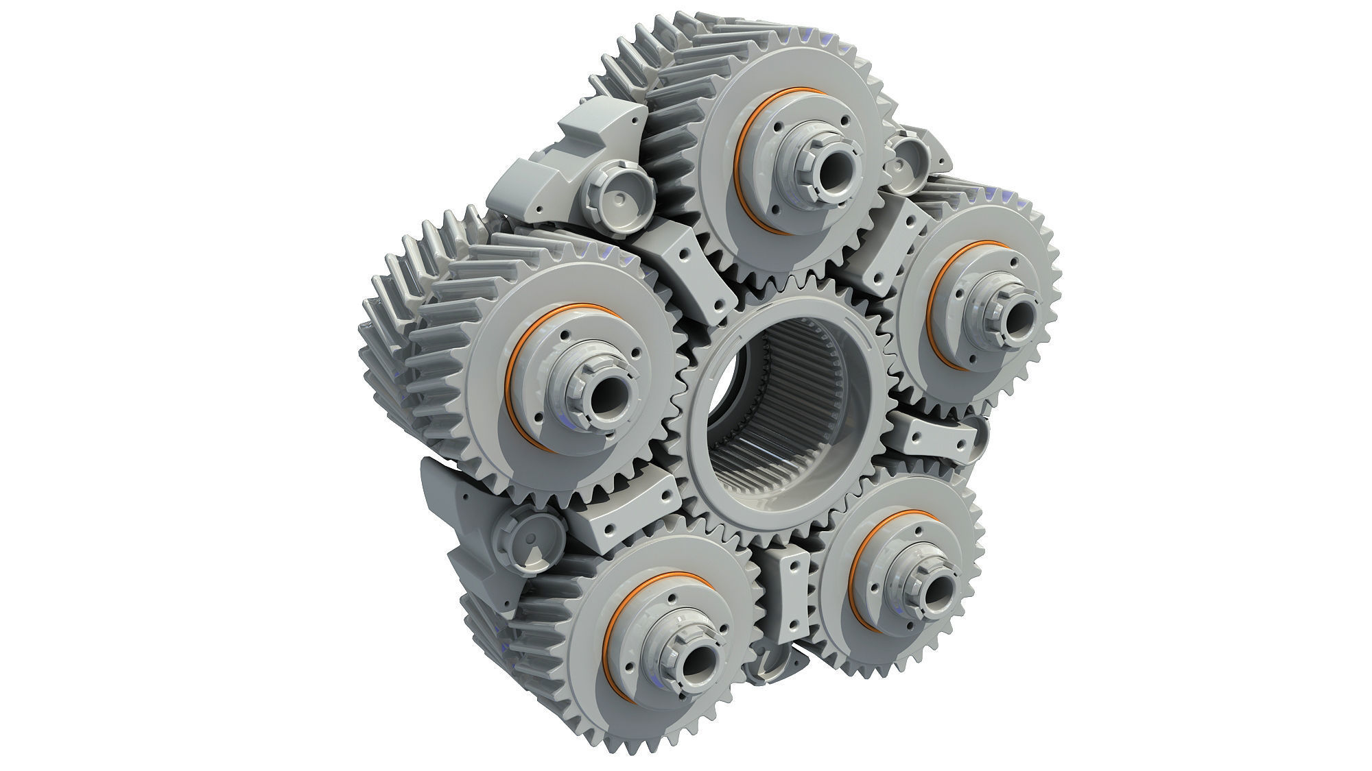 Aircraft Engine Turbine 3D model_5