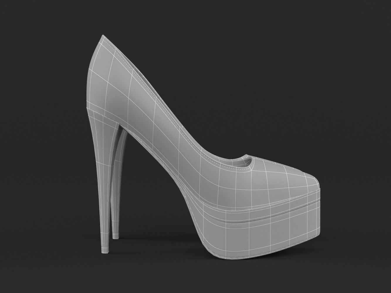 Women Shoes 3D model_8