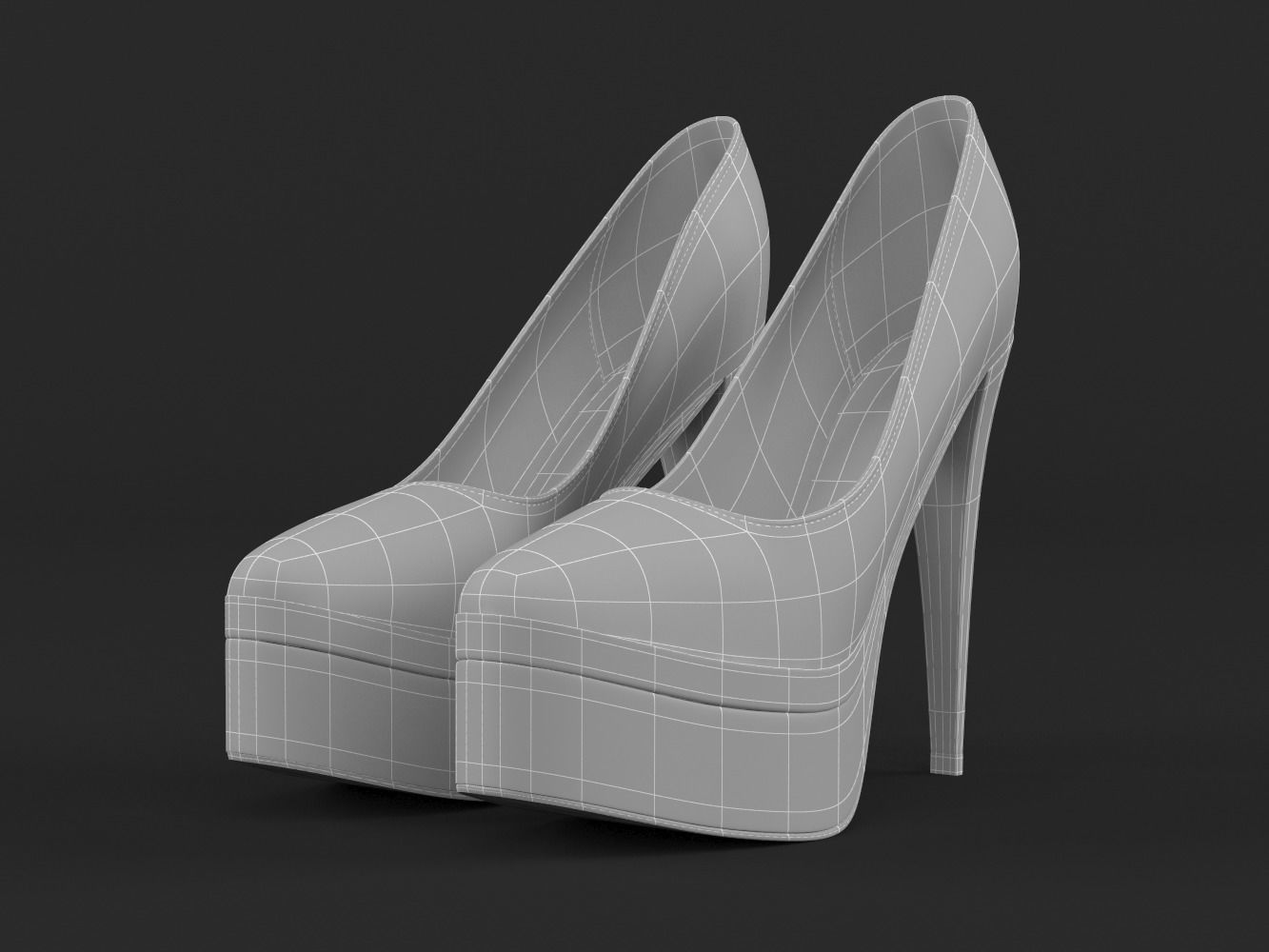 Women Shoes 3D model_6