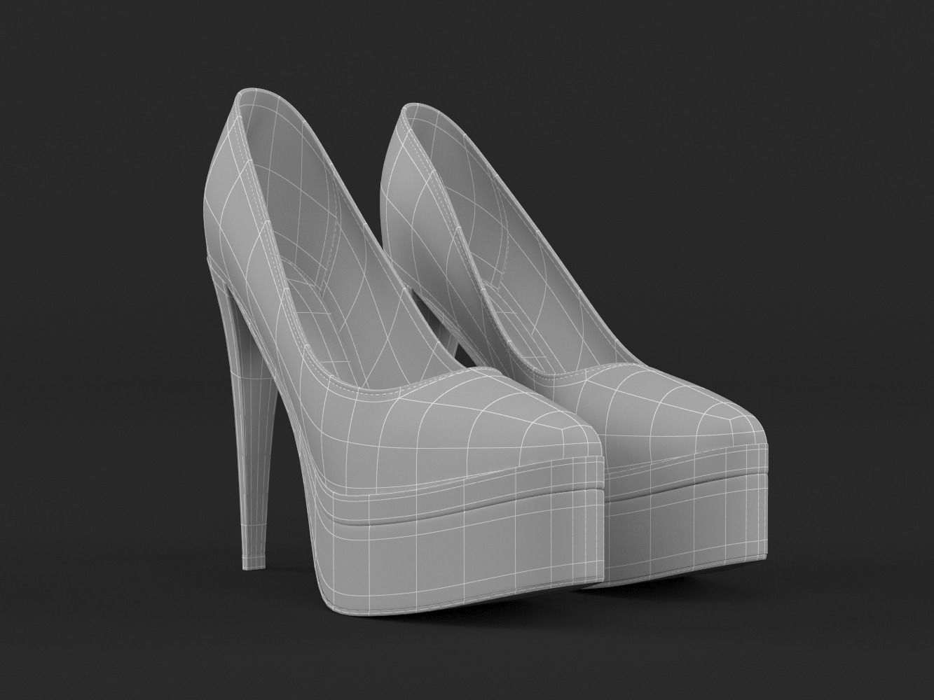 Women Shoes 3D model_7
