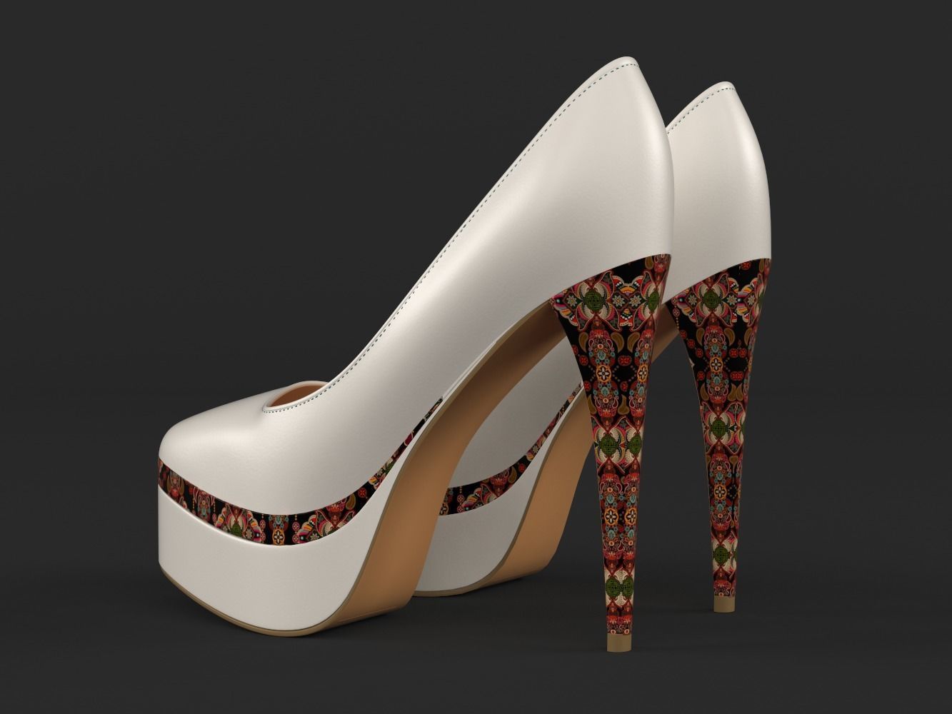 Women Shoes 3D model_4