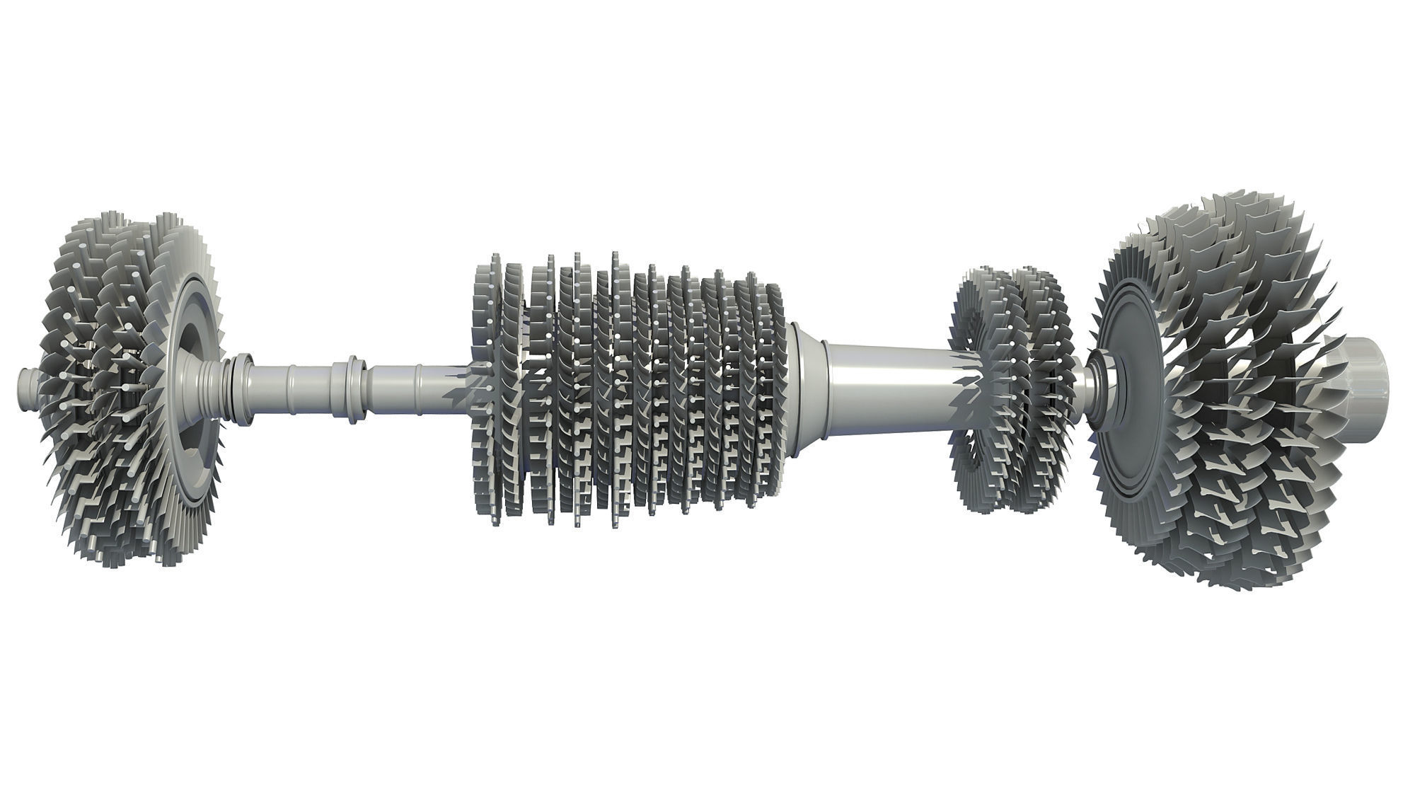 Aircraft Turbine 3D model_2