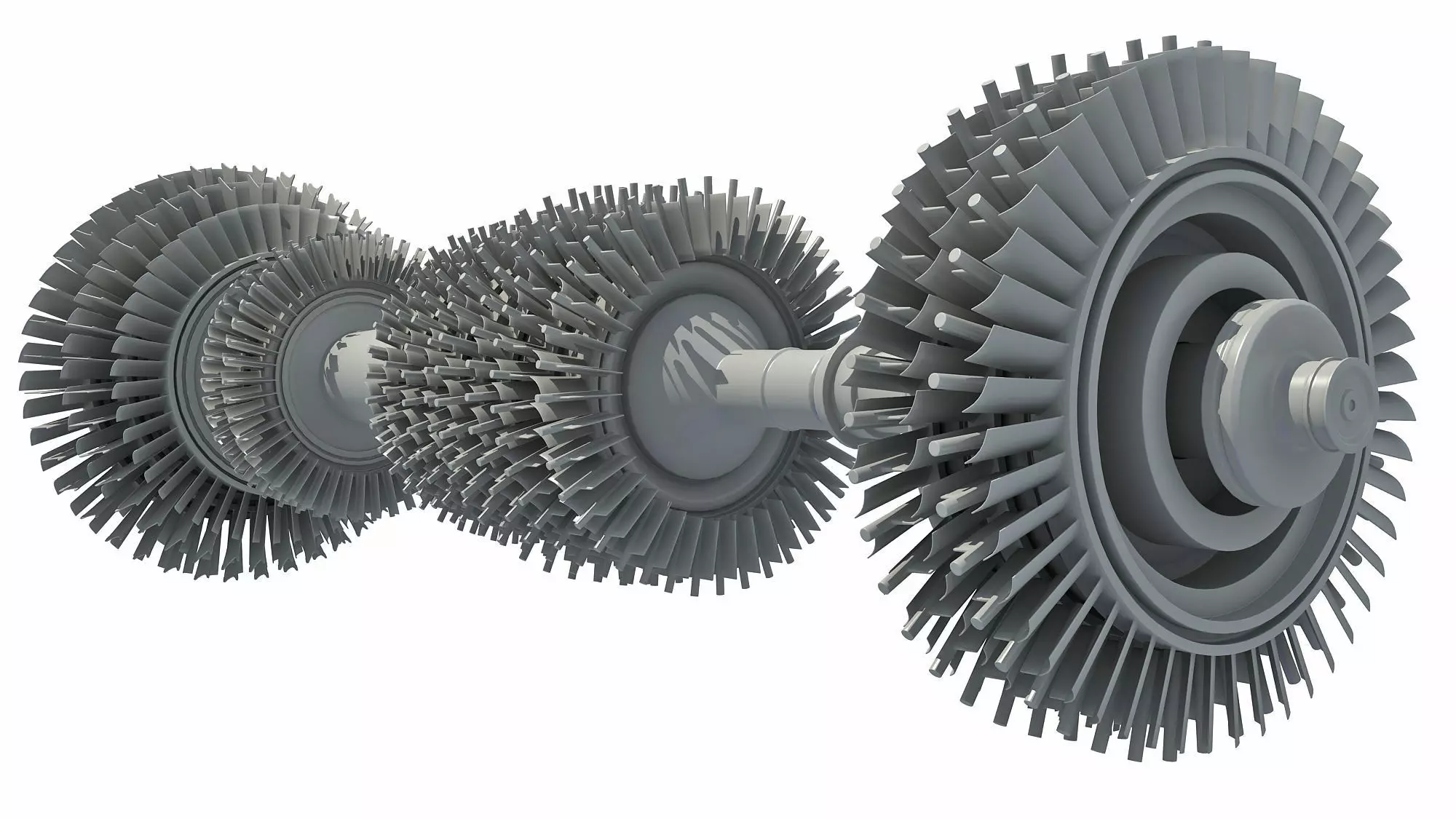 Aircraft Turbine 3D model_0