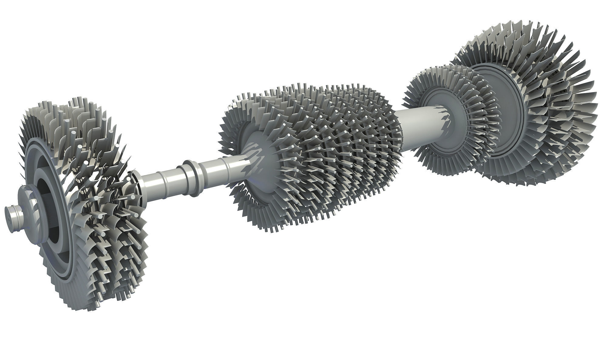 Aircraft Turbine 3D model_1