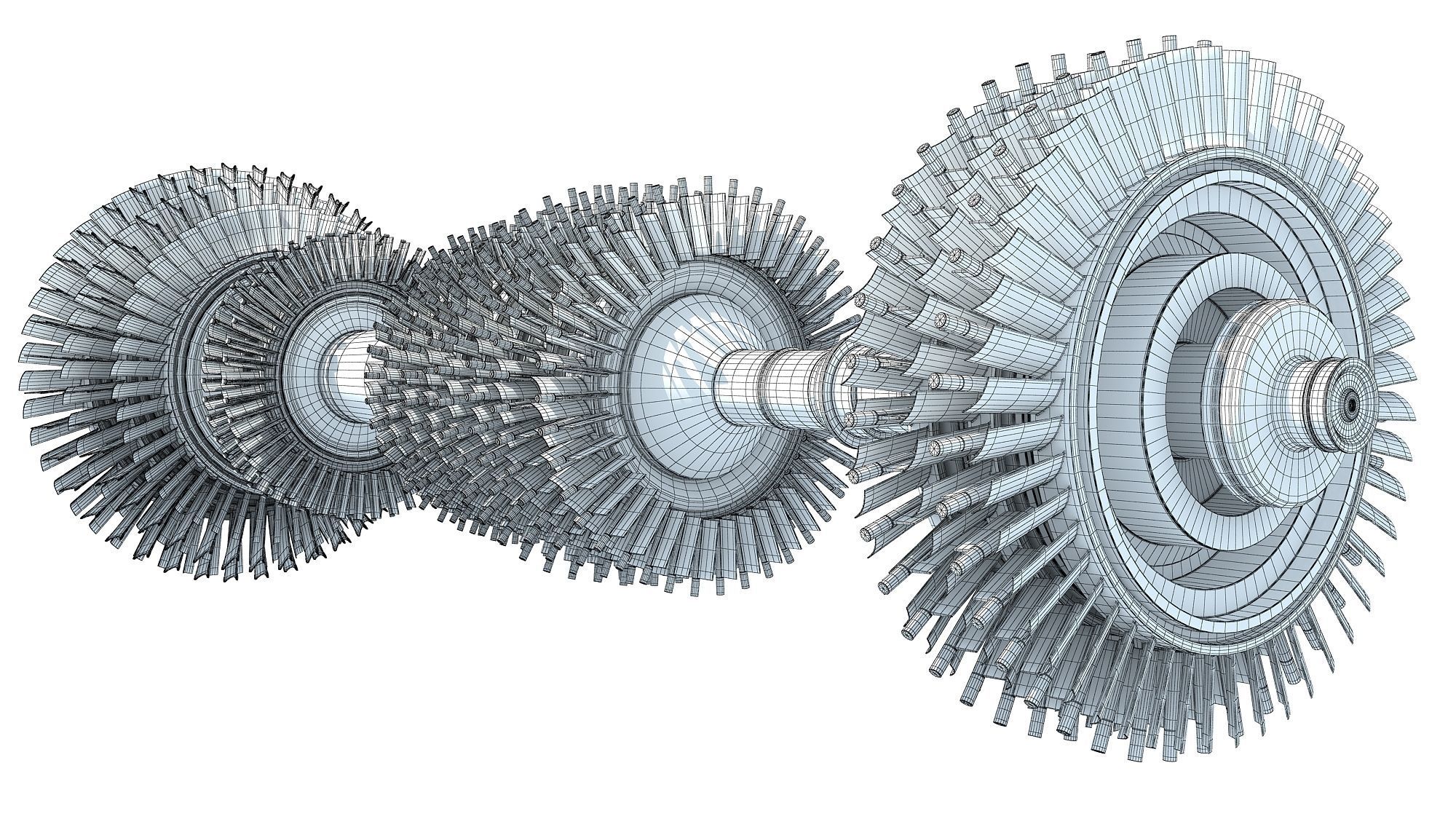 Aircraft Turbine 3D model_12