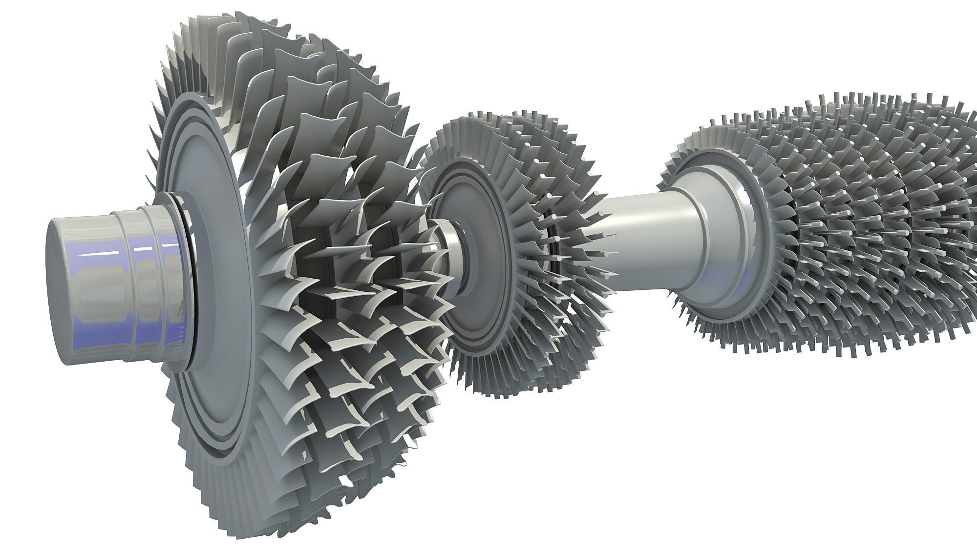 Aircraft Turbine 3D model_9