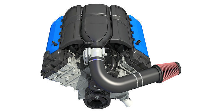 V8 Engine 3D model