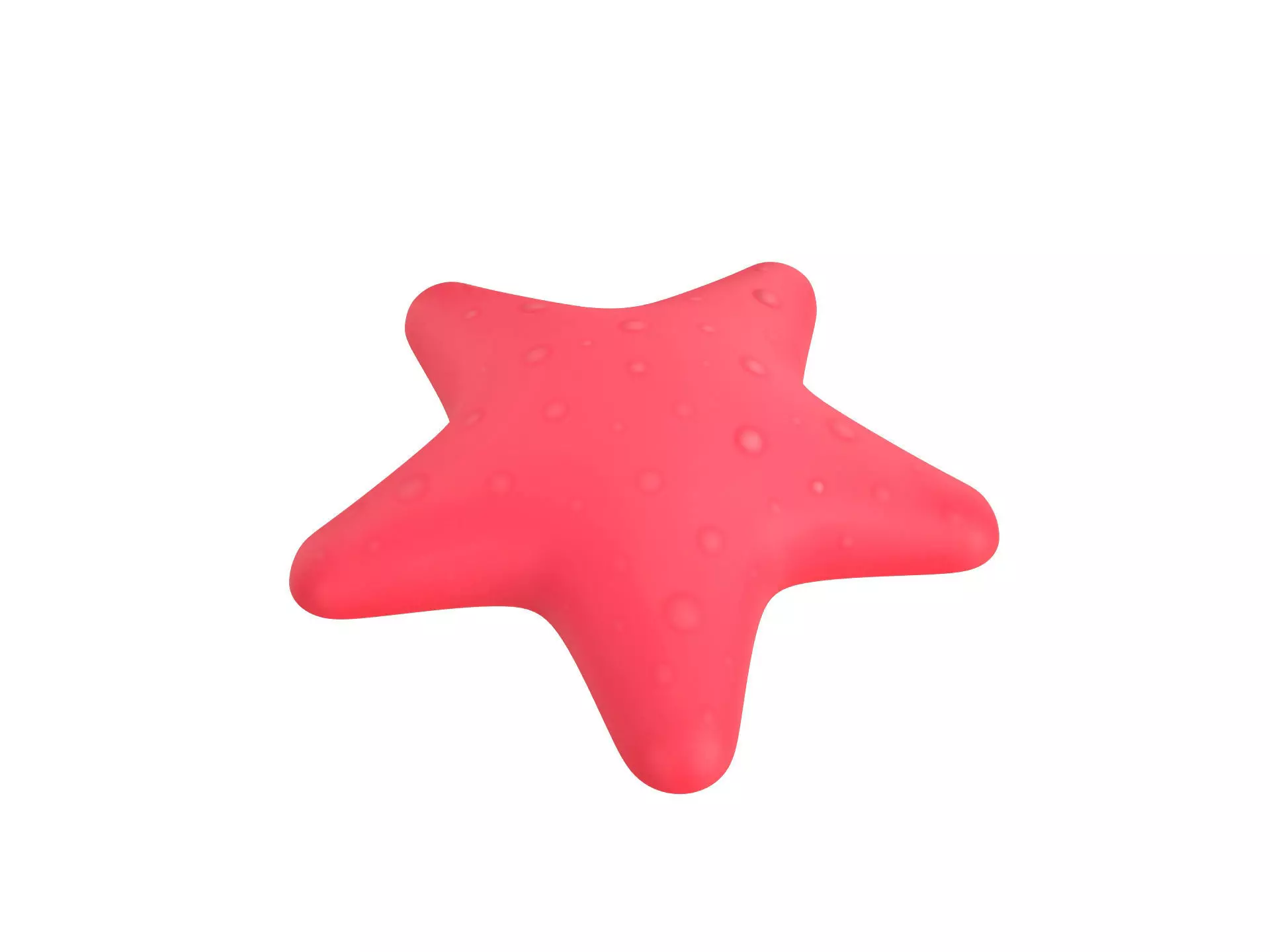 Starfish star shaped toy 3D model_0