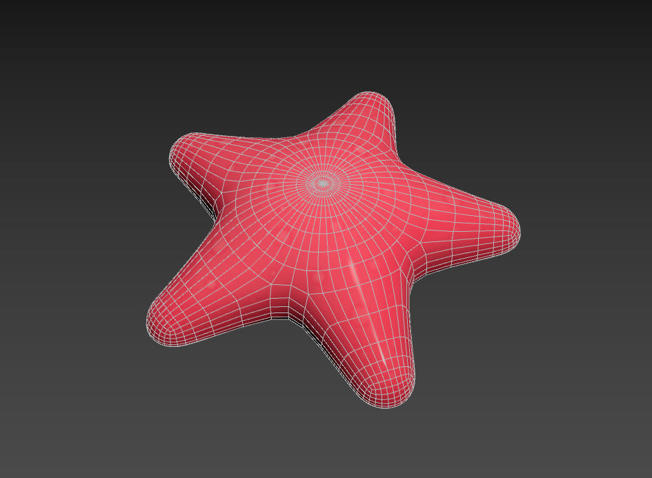 Starfish star shaped toy 3D model_12