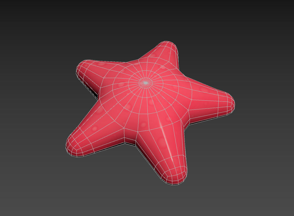 Starfish star shaped toy 3D model_11