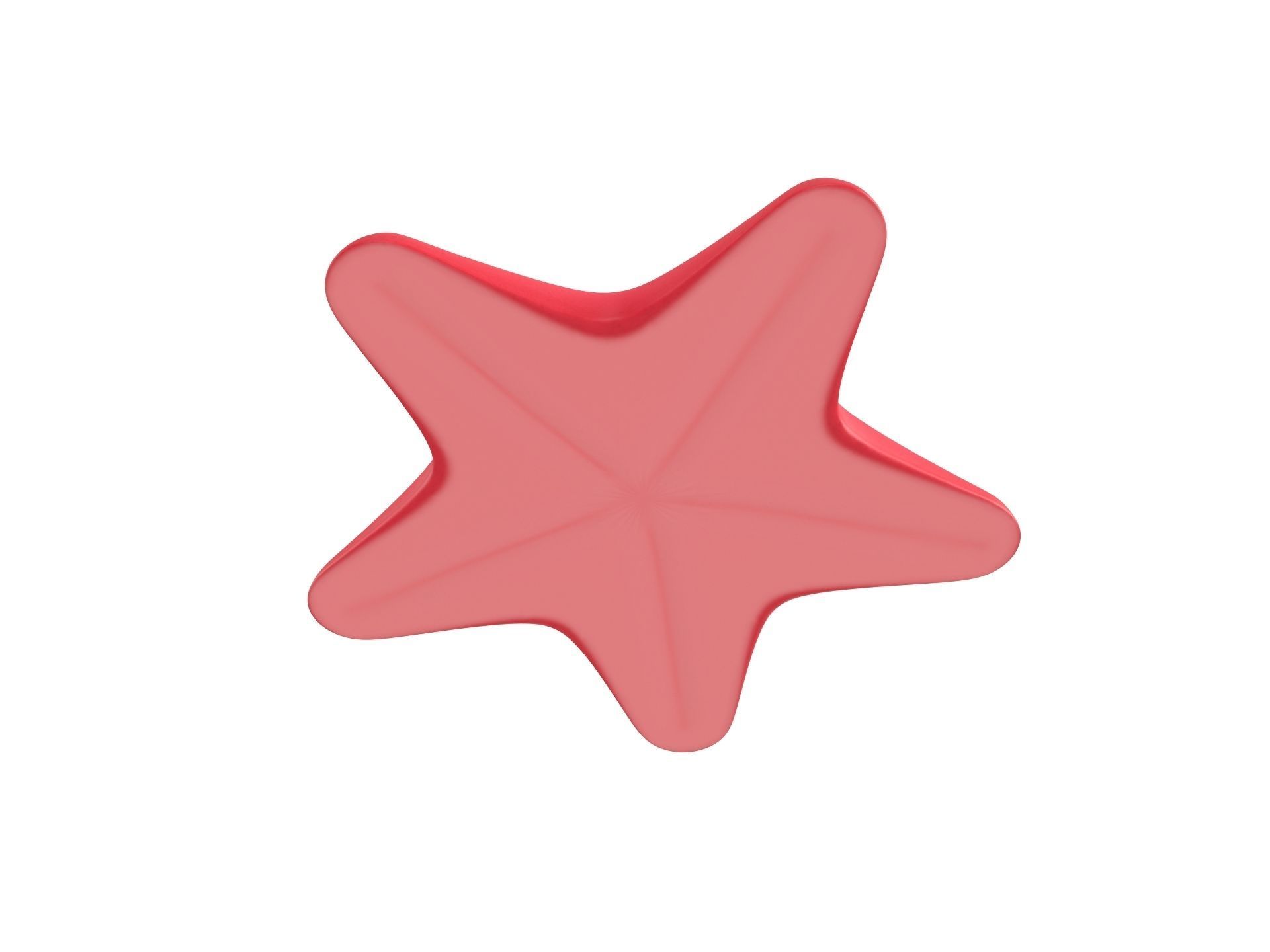 Starfish star shaped toy 3D model_2