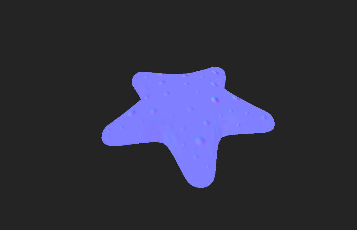 Starfish star shaped toy 3D model_6
