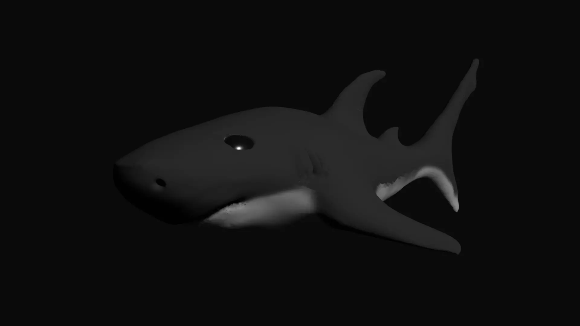 Shark model and texuerd Free low-poly 3D model