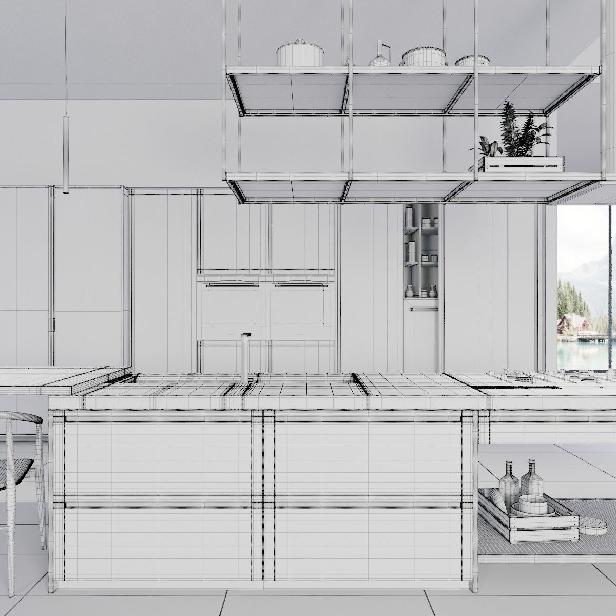 Kitchen 50 3D model_7