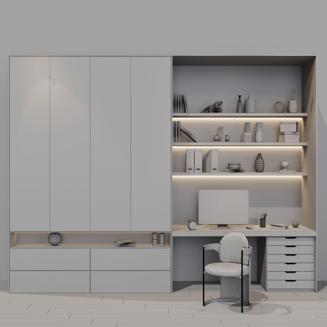 Workplace 25 3D model_3