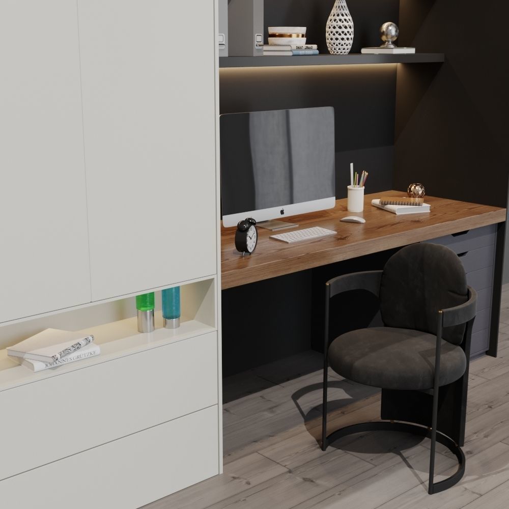 Workplace 25 3D model_2