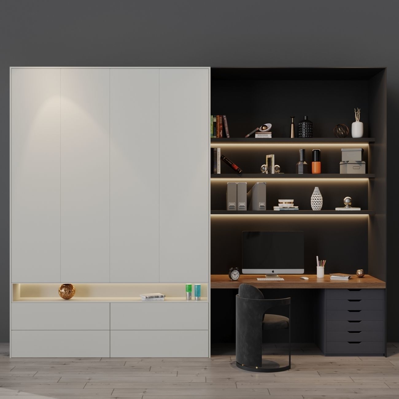 Workplace 25 3D model_0