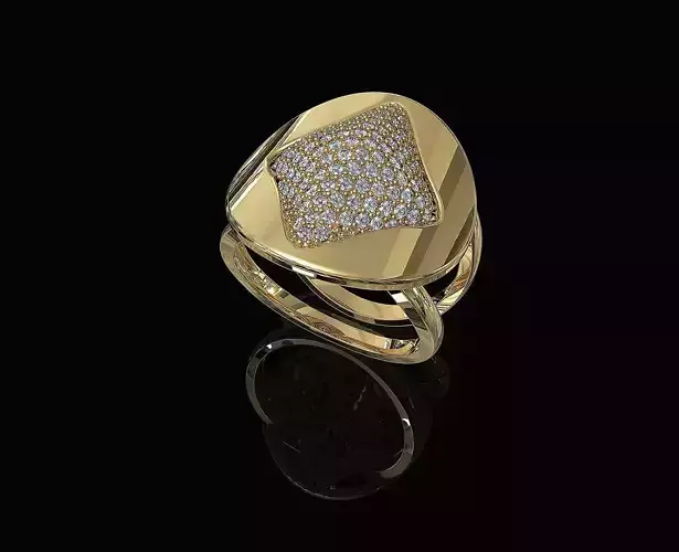 Brilliant Stylish Ring 3D print model