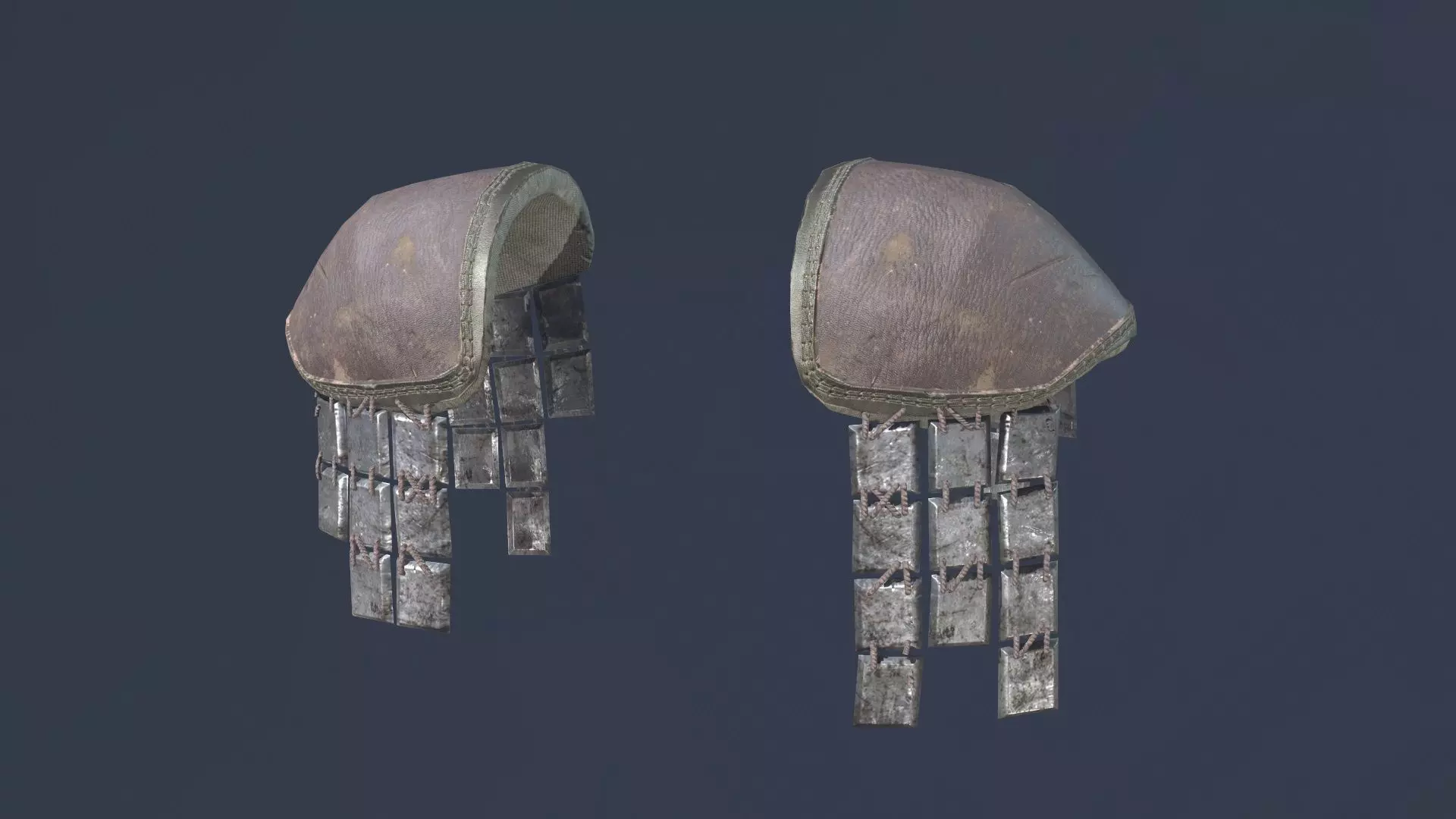 Leather Pauldron Low-poly 3D model