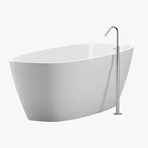 Bathtub 02 and faucet